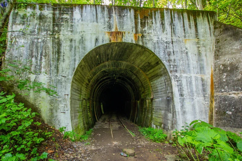 Abandoned on Sakhalin, the creepy Japanese Witch's Bridge and its railway tunnels - Sakhalin, Bridge, Narrow gauge, Railway, Abandoned, Japanese, the USSR, Yandex Zen, Longpost, 