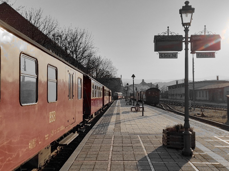 Trains. Wernigerode. Germany - My, Mobile photography, Tourism, Germany, Vertical video, Video, Longpost, The photo