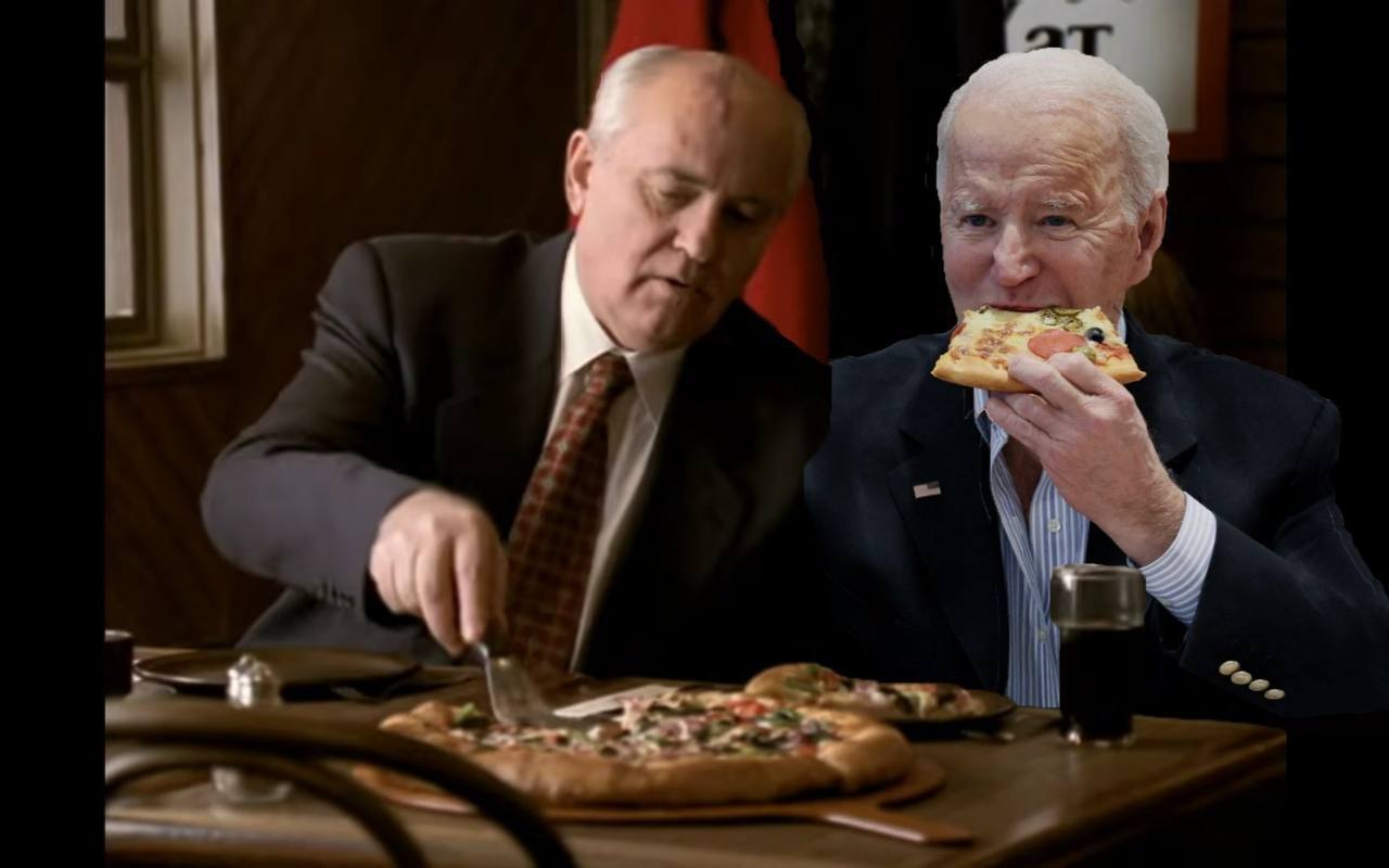 New reality - Screenshot, Telegram, Internet, Social networks, Russia, Photoshop, Politics, Joe Biden, Mikhail Gorbachev