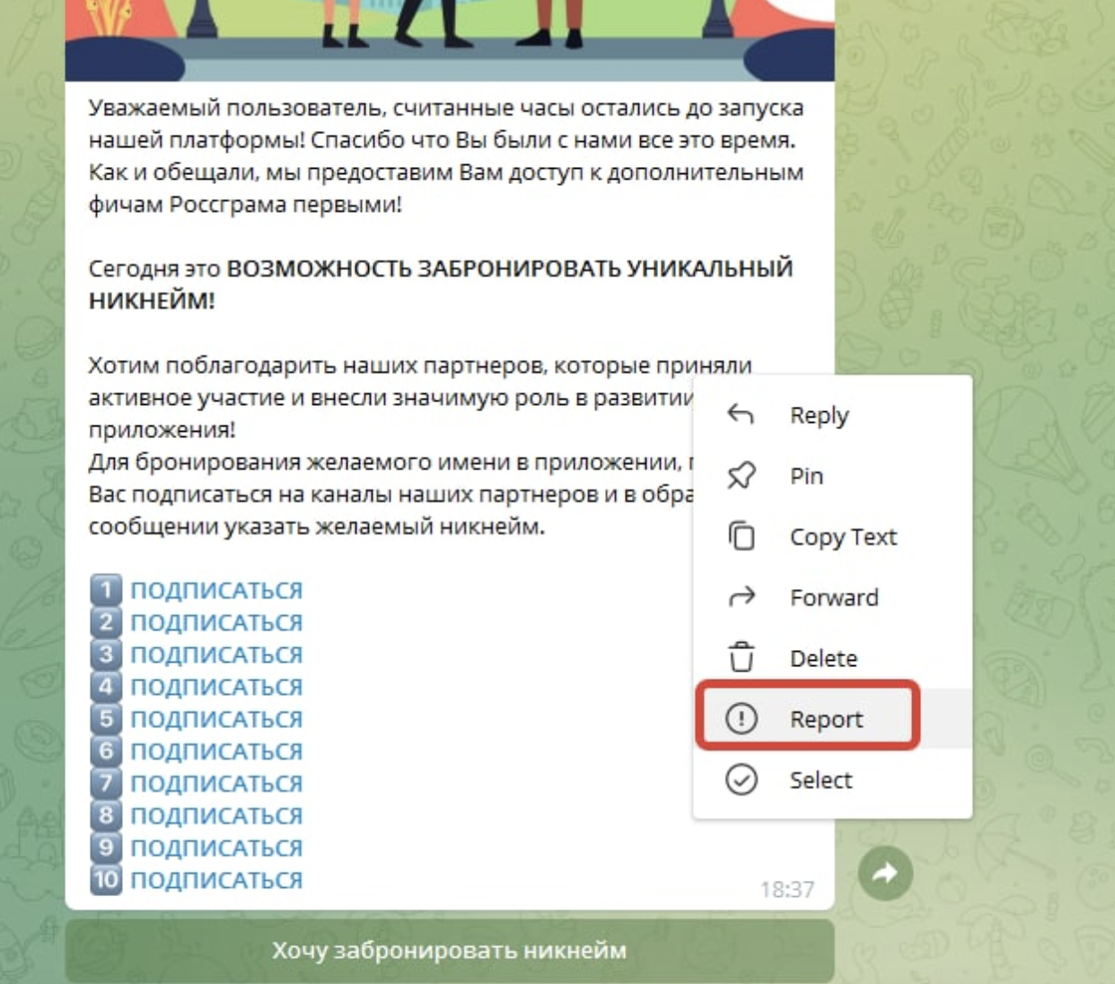 Как пожаловаться на телеграмм канал. Что будет если пожаловаться в телеграмме на канал.