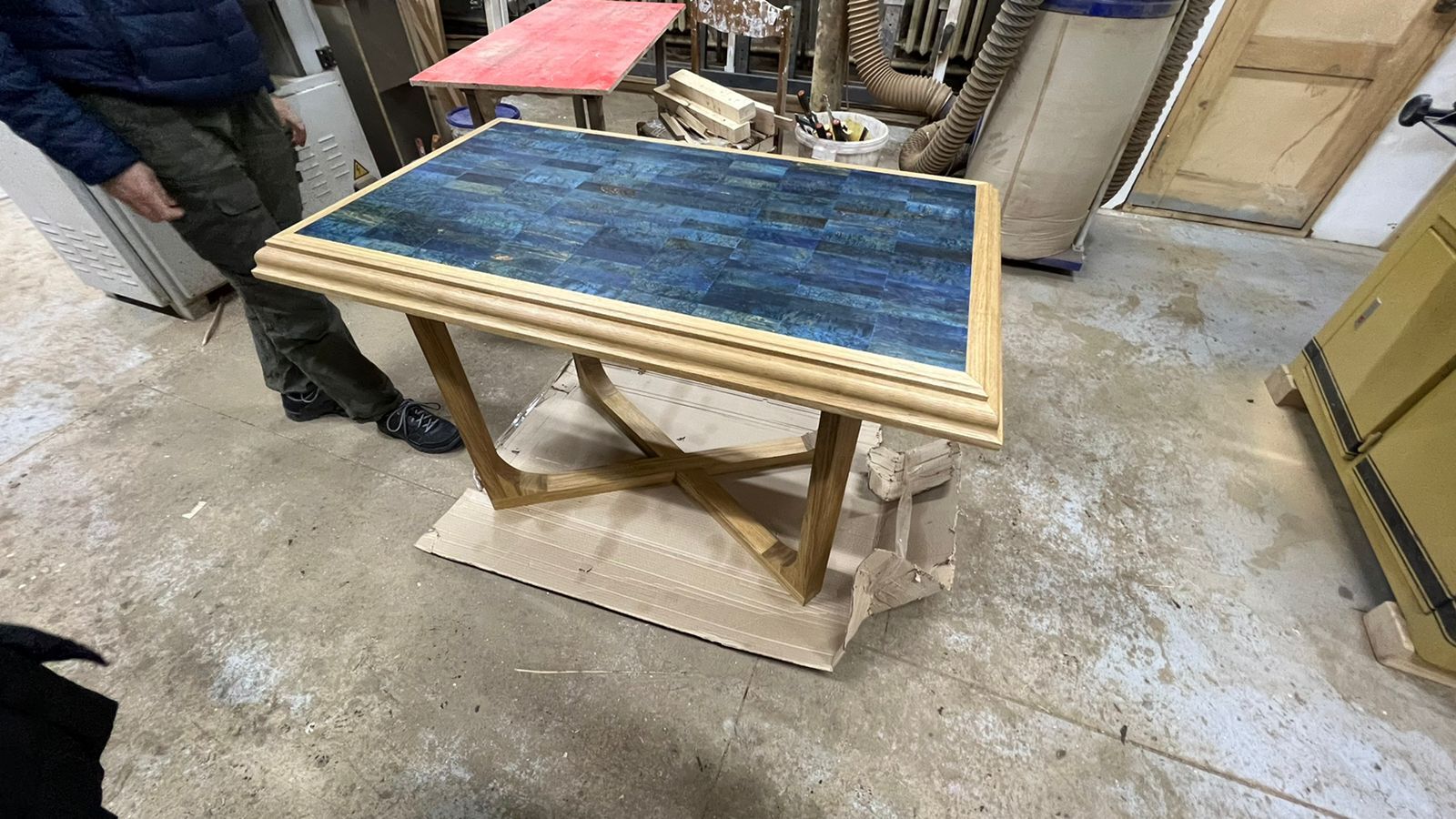 Unique table - My, Needlework with process, Woodworking, Wood products, Handmade, Лепка, Table, Longpost