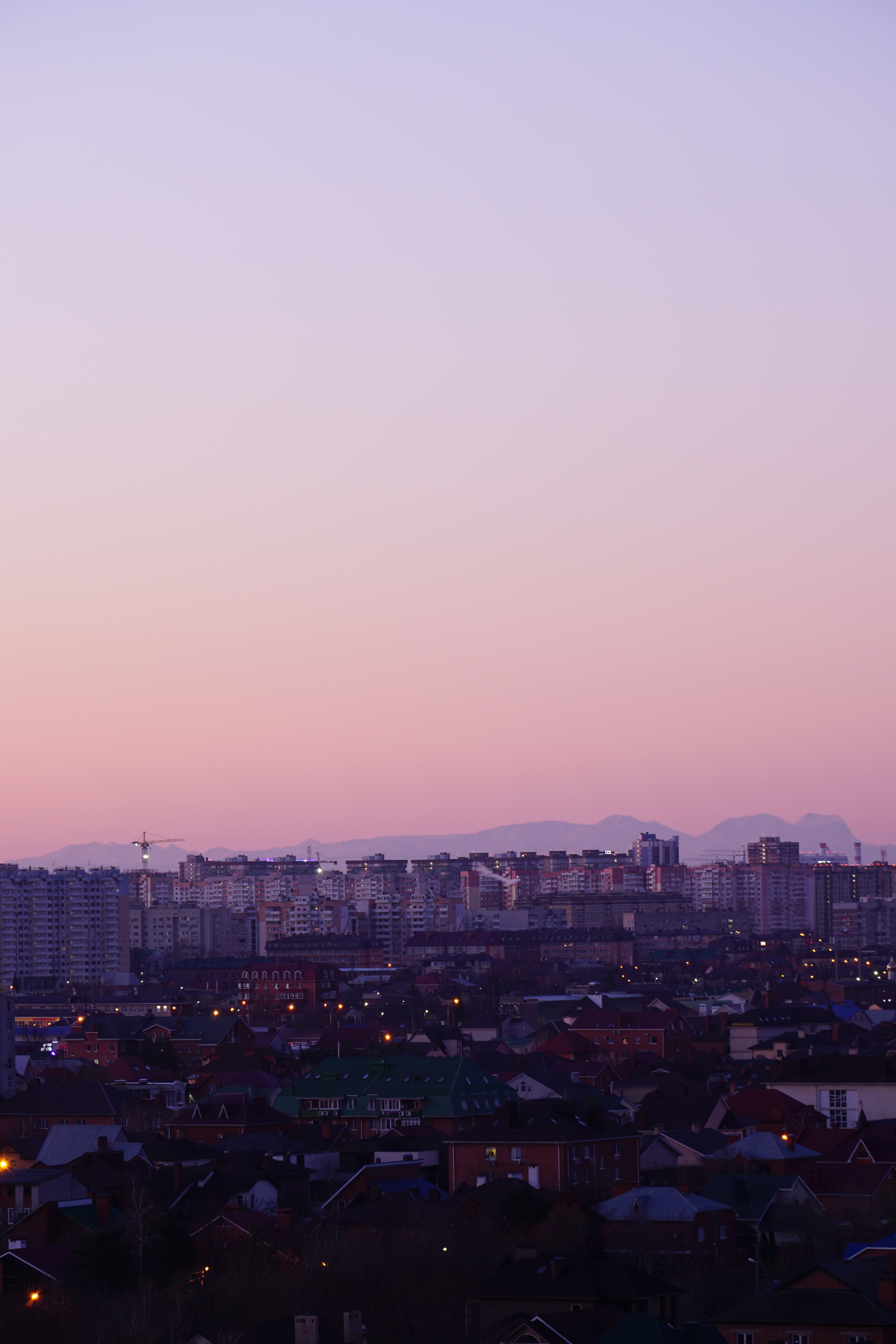 The 88th Dawn of the Year - My, The photo, dawn, Sunrises and sunsets, Krasnodar, Краснодарский Край, moon, Fisht, The mountains, The sun, Longpost