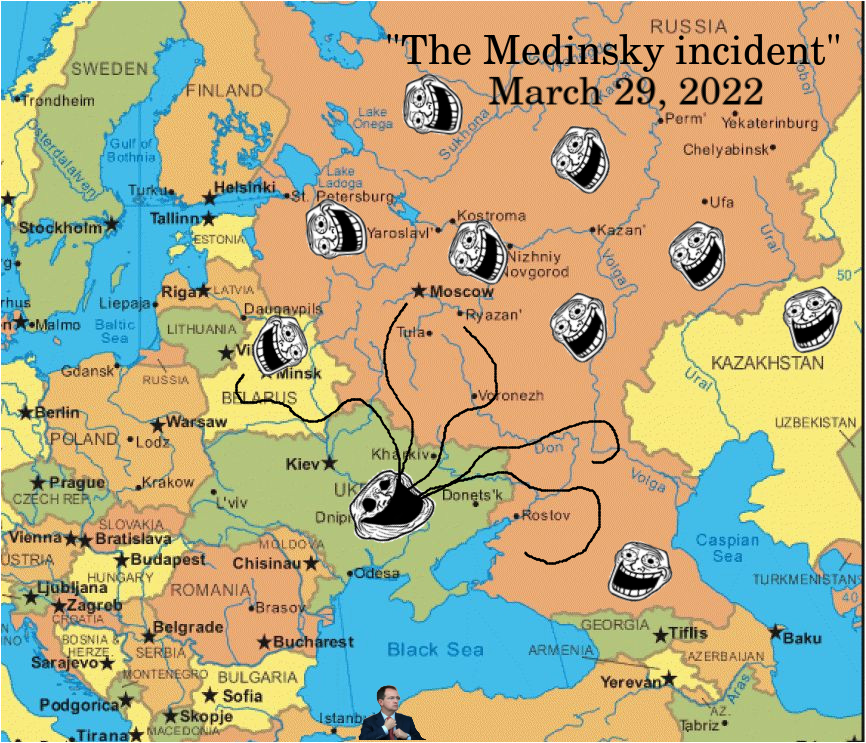 Инцидент Мединского, 29 марта 2022 года - Моё, Мемы, Политика, Владимир Мединский