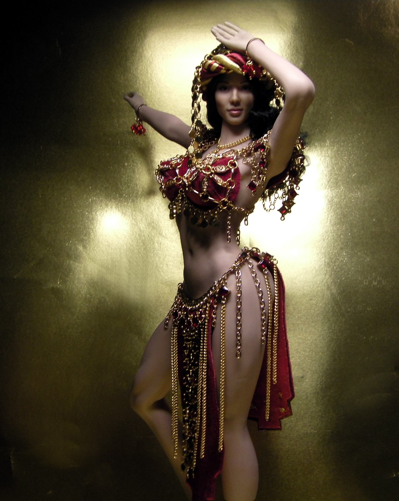 Continuation of the post Harem of the Sultan in Miniature - My, Body, belly dance, Historical costume, Gladiator, Nudity, Topless, Hurrem Sultan, Decoration, Armor, Jointed doll, Phicen, Dollhouse, Reply to post, Longpost, Video, Youtube