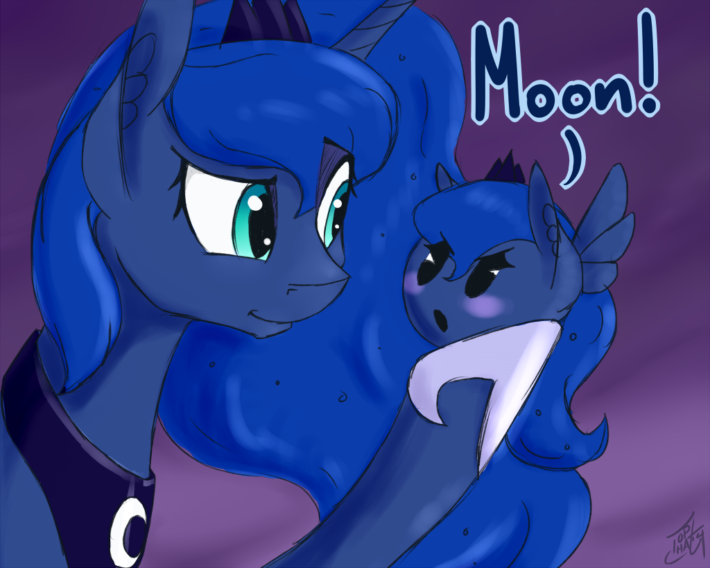 What are you? - My little pony, PonyArt, Princess luna, Darkflame75