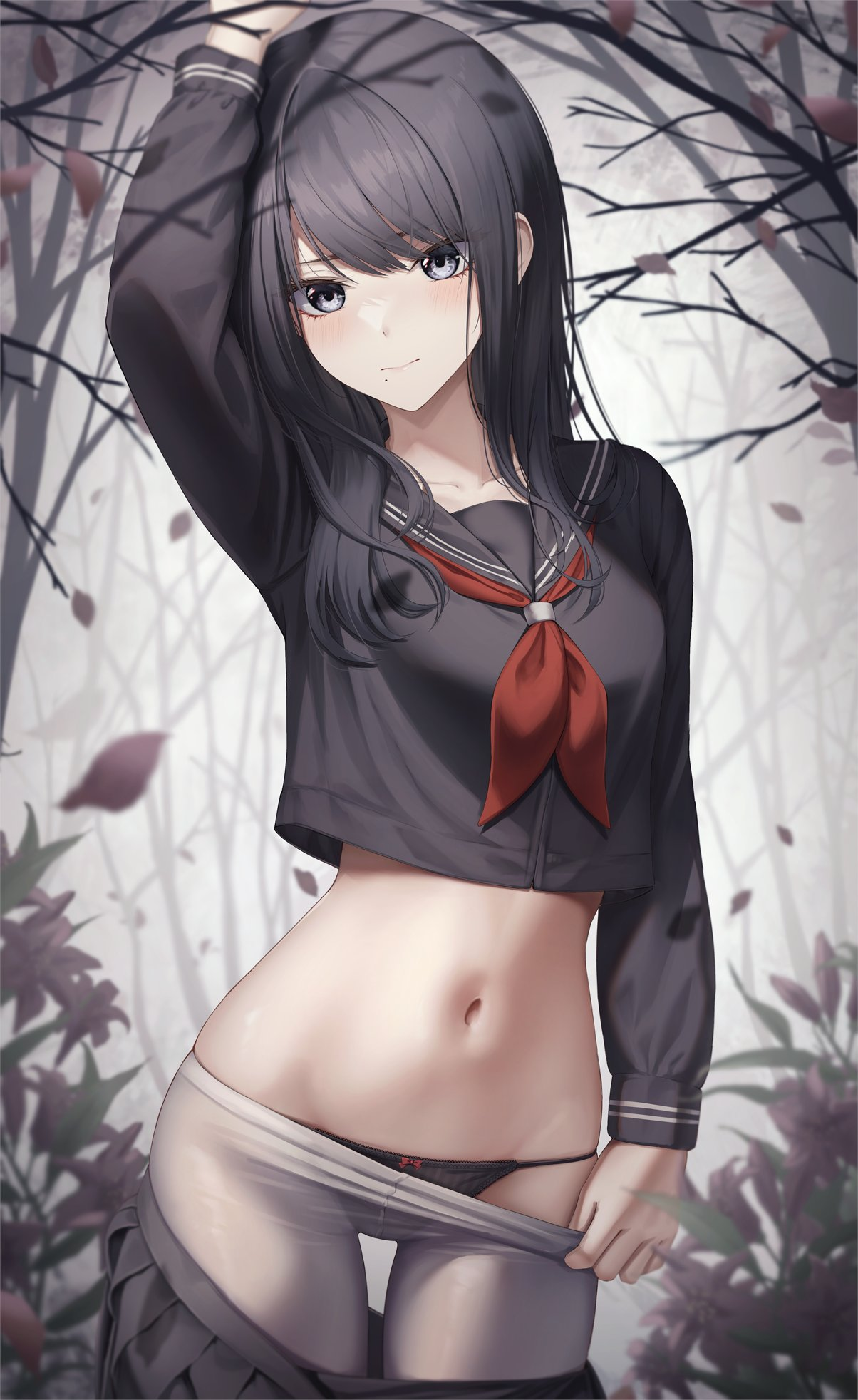 Hiori Kazano - NSFW, Anime, Anime art, Hiori Kazano, The idolmaster, Idolmaster shiny colors, Art, Girls, Pantsu, 