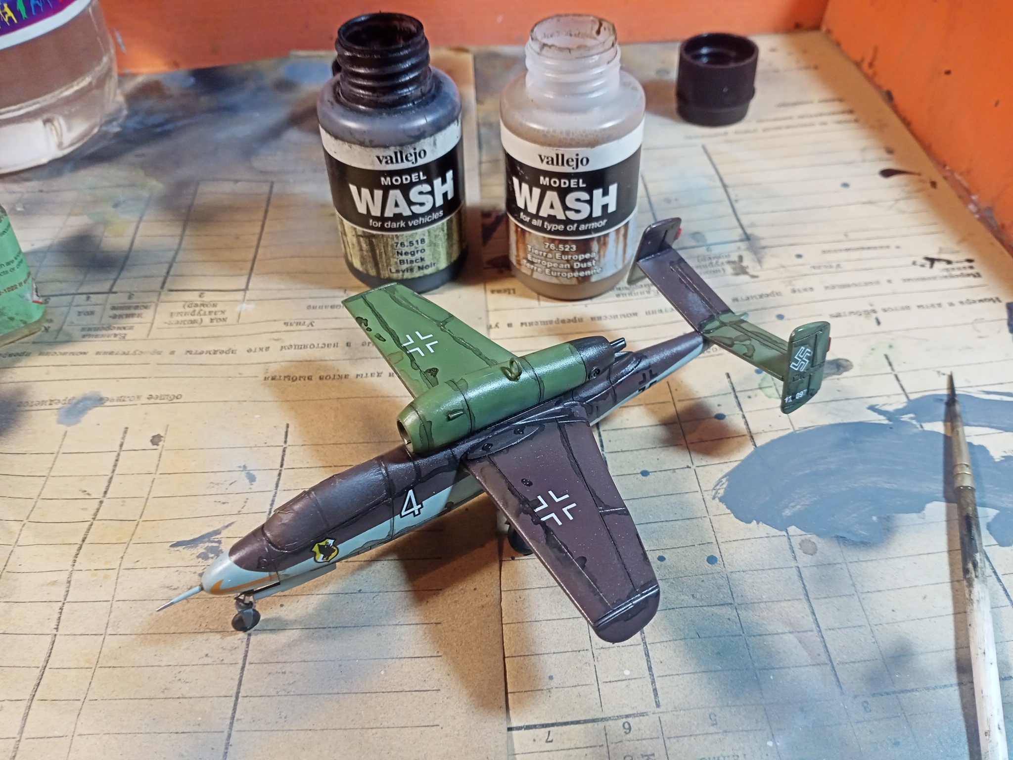 Heinkel He.162A-2 Salamander (1/72 Моделист (Hobby Boss)). Заметки по сборке - Моё, Стендовый моделизм, Моделизм, Масштабная модель, Хобби, Миниатюра, Покраска миниатюр, Своими руками, Рукоделие с процессом, Рукоделие, Авиация, Вторая мировая война, Самолет, Германия, Люфтваффе, Сборная модель, Сборка, Аэрография, Обзор, Истребитель, Реактивный самолет, Длиннопост, 