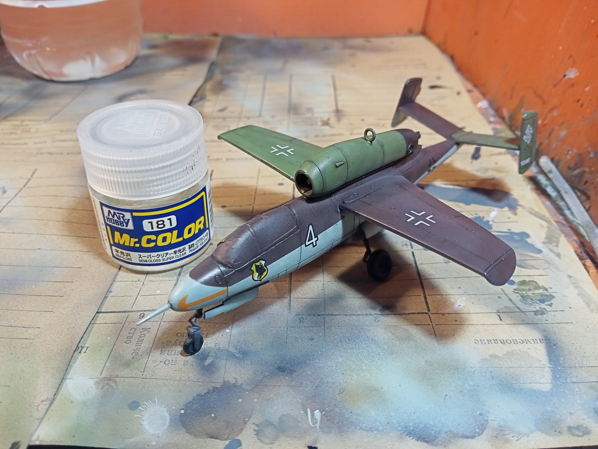 Heinkel He.162A-2 Salamander (1/72 Моделист (Hobby Boss)). Заметки по сборке - Моё, Стендовый моделизм, Моделизм, Масштабная модель, Хобби, Миниатюра, Покраска миниатюр, Своими руками, Рукоделие с процессом, Рукоделие, Авиация, Вторая мировая война, Самолет, Германия, Люфтваффе, Сборная модель, Сборка, Аэрография, Обзор, Истребитель, Реактивный самолет, Длиннопост, 