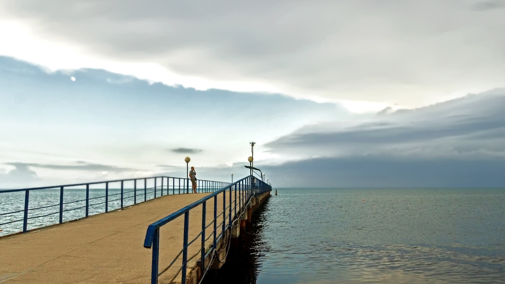 Evening photo - My, Evpatoria, Crimea, Evening, Sea, People, Landscape, Beginning photographer, Canon, Black Sea, 