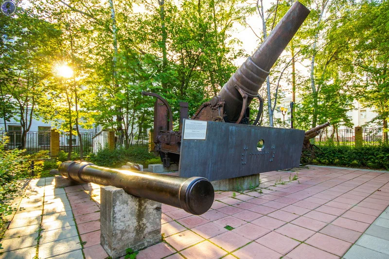 Japanese tank and guns from Port Arthur on Sakhalin. The site of the regional museum of local lore - Port Arthur, Sakhalin, Museum of technology, Yandex Zen, Longpost, 