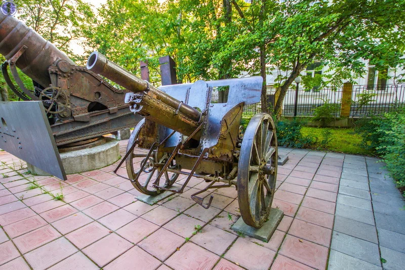 Japanese tank and guns from Port Arthur on Sakhalin. The site of the regional museum of local lore - Port Arthur, Sakhalin, Museum of technology, Yandex Zen, Longpost, 