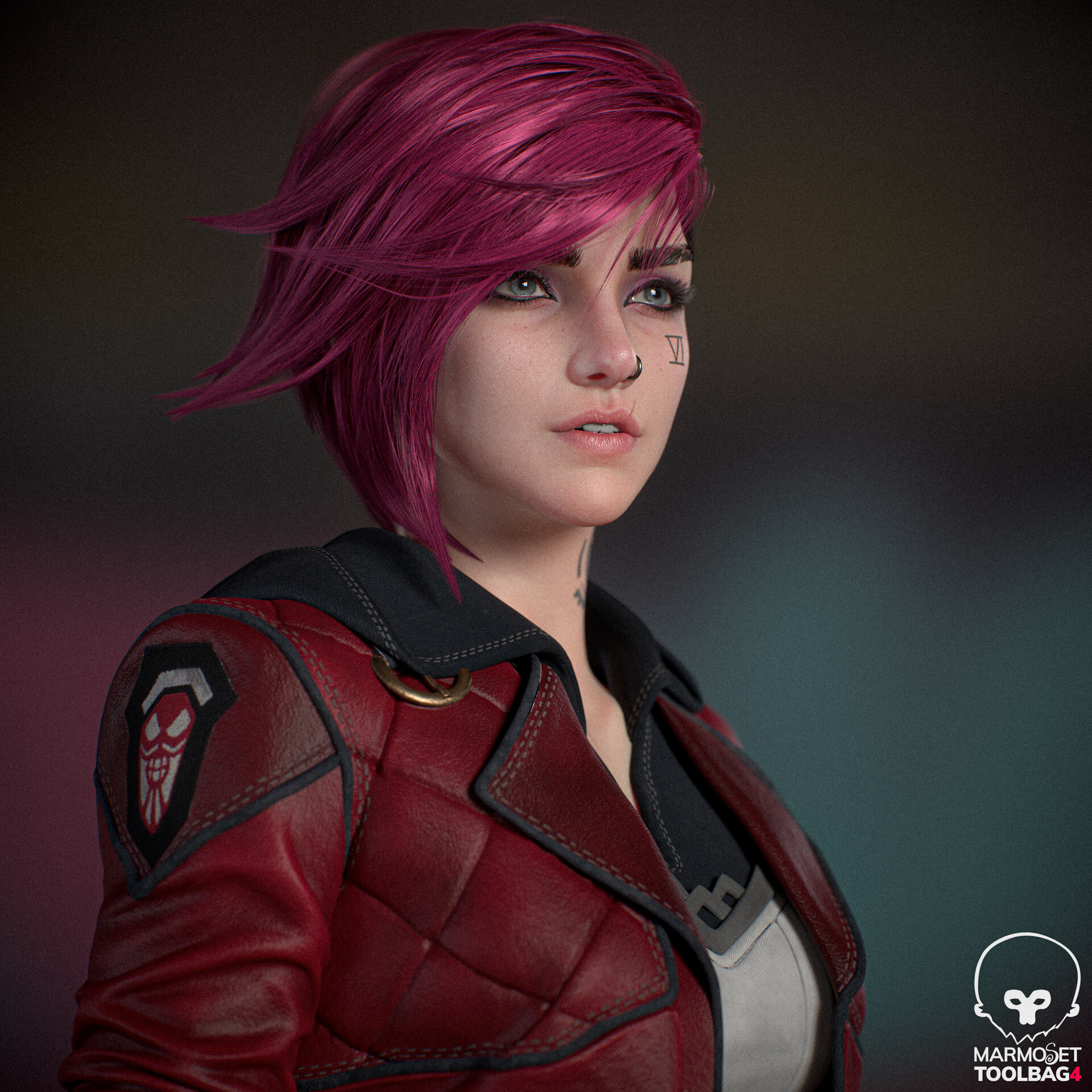 Realistic Vai. 3D model by Luis Omar - VI, League of legends, Arcane, 3D, 3D modeling, Zbrush, Autodesk Maya, Longpost, 