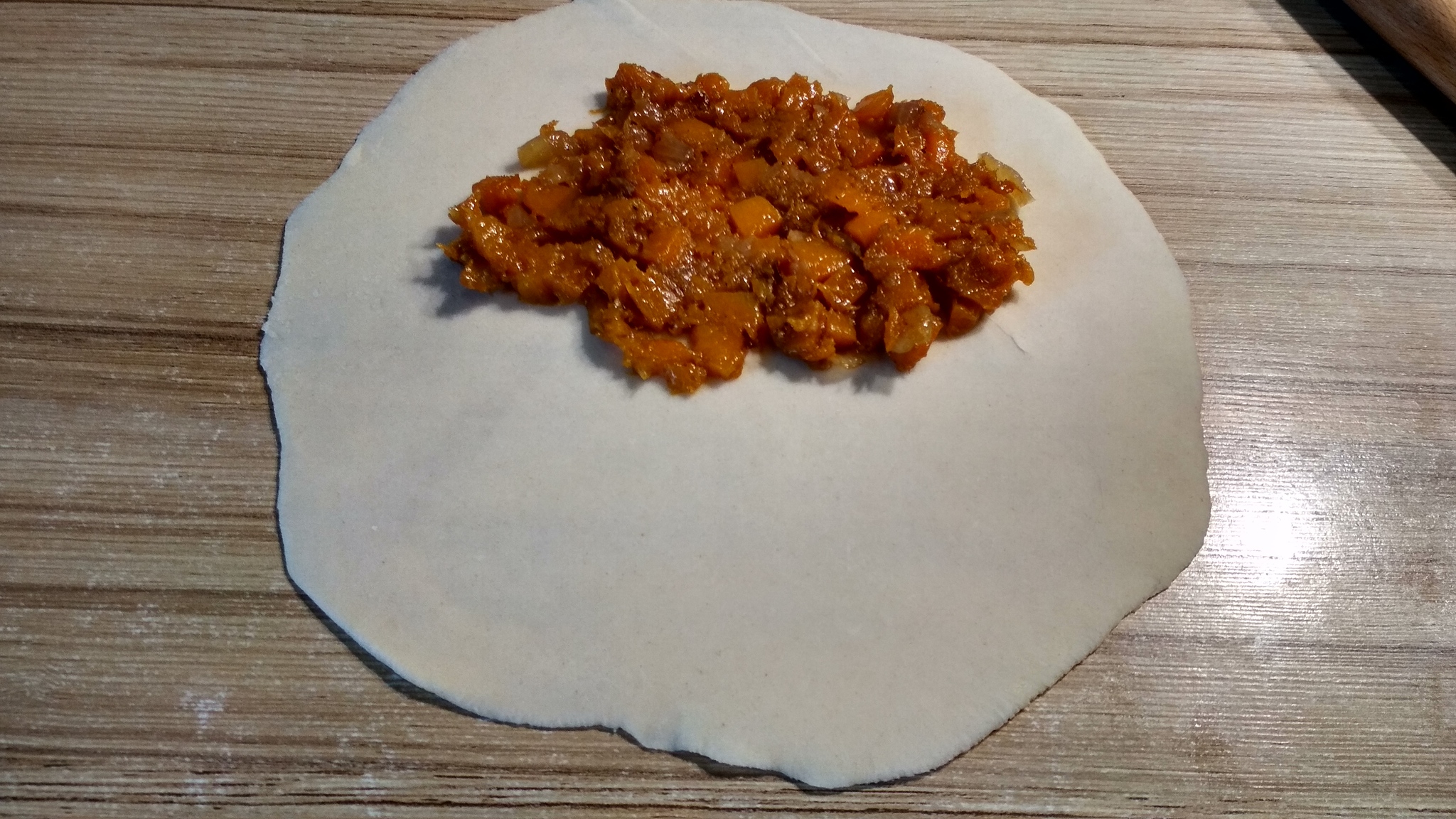 Kutabs with pumpkin and bulgur - My, Recipe, Tortillas, Caucasian cuisine, Bakery products, Longpost, Food