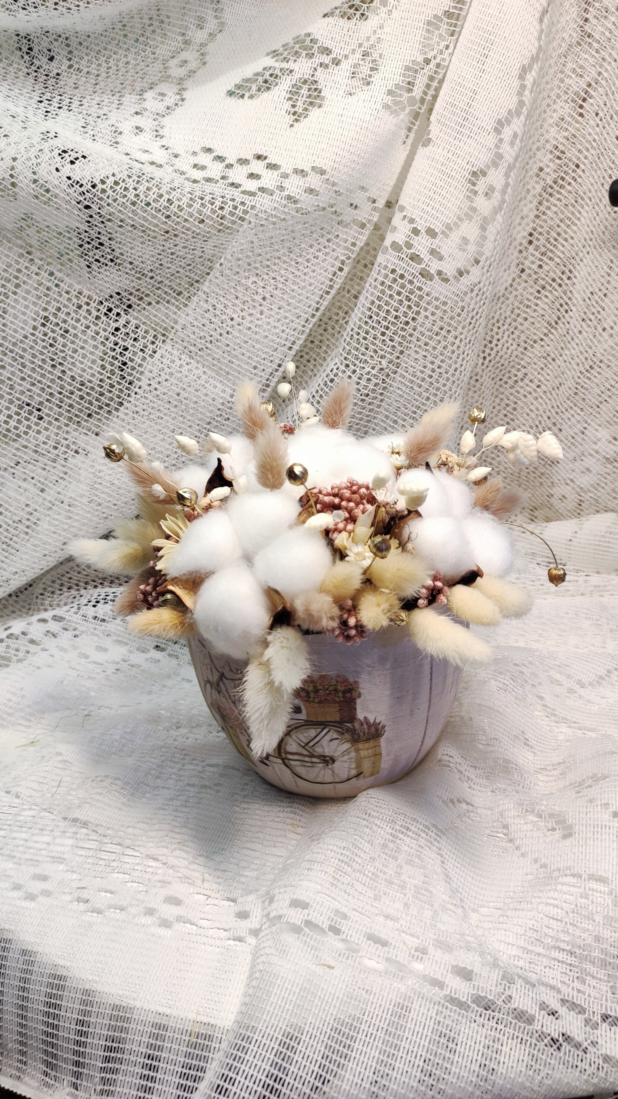 Bouquets of dried flowers. Part 8 - My, Needlework, Dried flowers, Bouquet, Longpost, 