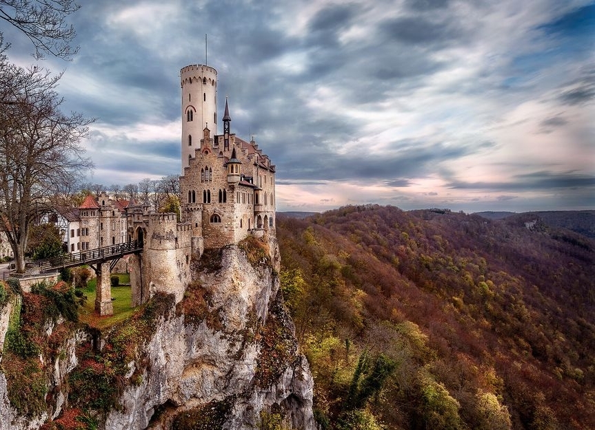 Castle in Liechtenstein - Liechtenstein, Lock, The rocks, 