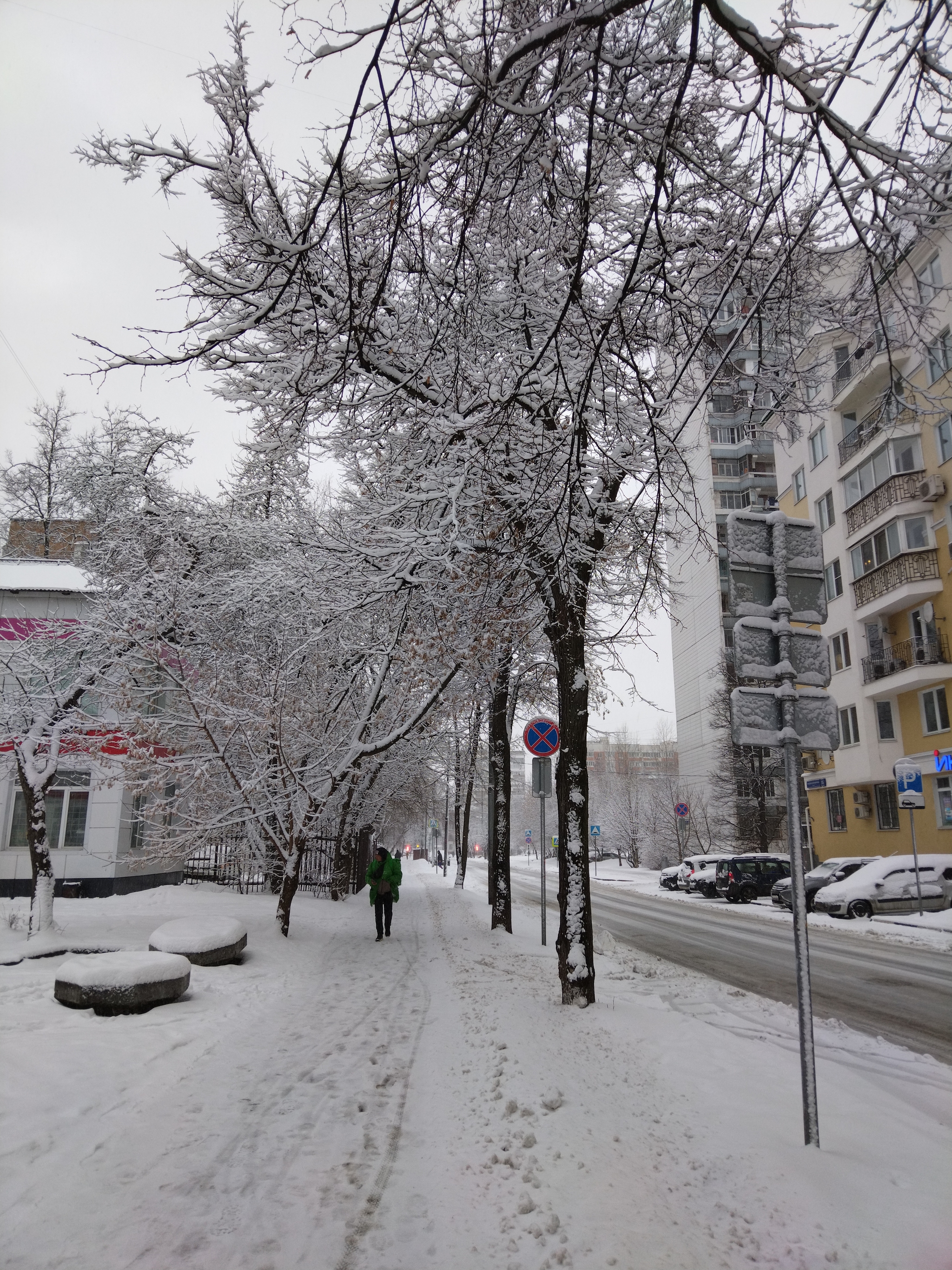 В юном месяце апреле... - Погода, Снег, Весна, 