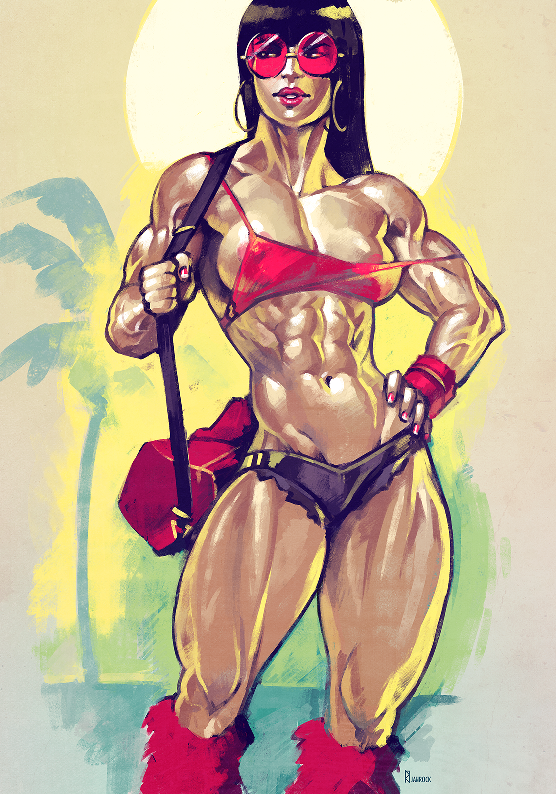 Women's muscles, a selection of arts / Janrockitnik - NSFW, Janrockitnik, Girls, Strong girl, Bodybuilders, Drawing, Art, Sketch, Muscleart, Hand-drawn erotica, Boobs, Erotic, Longpost, 