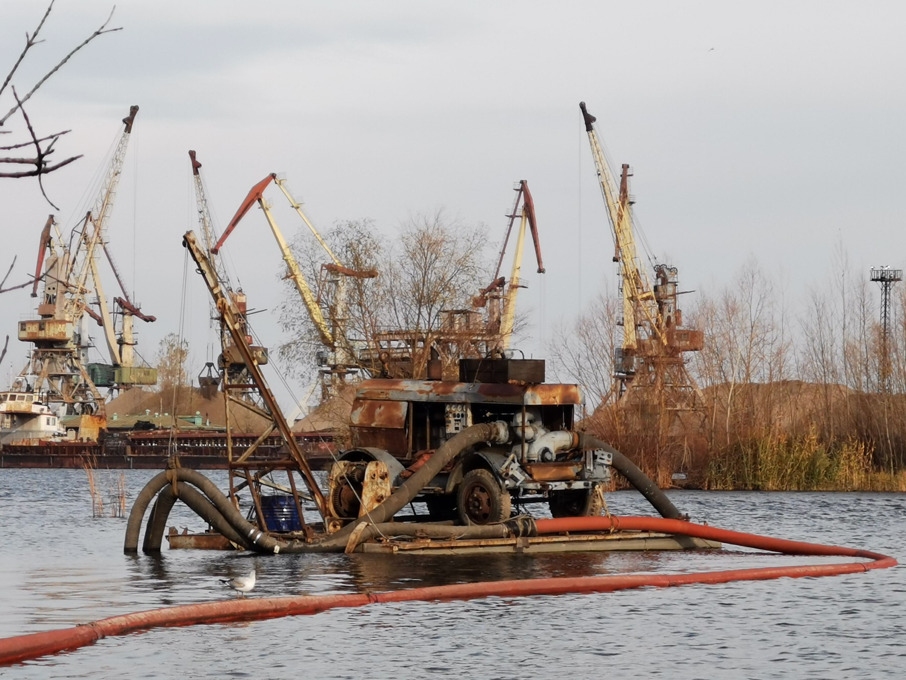 Cargo port of Saratov - My, The photo, Saratov, 