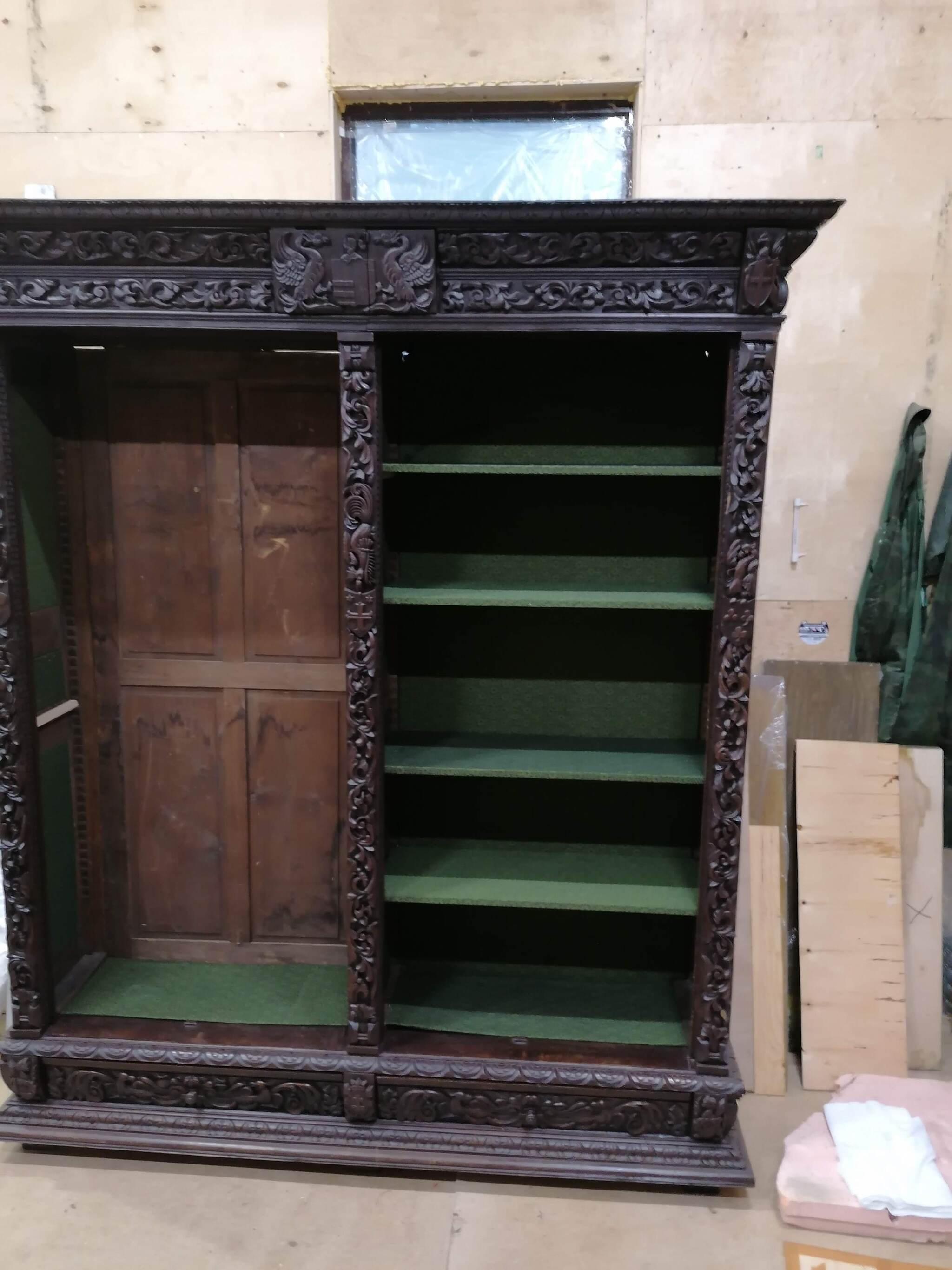 Facelift for the old library! - My, Furniture, Textile, Longpost, Closet, 