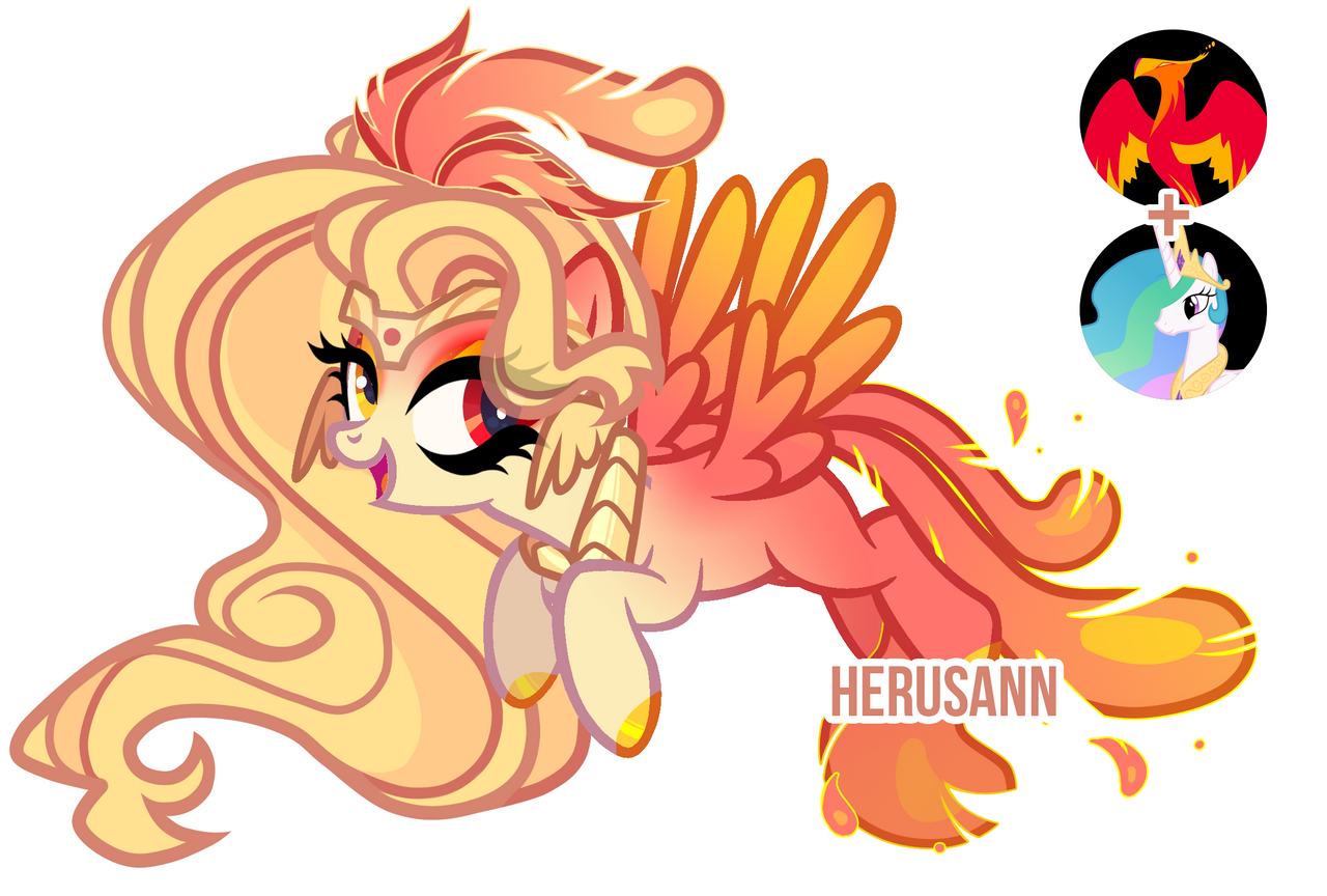 Pony-Mergers - My little pony, Art, Twilight sparkle, Princess luna, Sunset shimmer, Daybreaker, Philomena, Princess celestia, Longpost, 