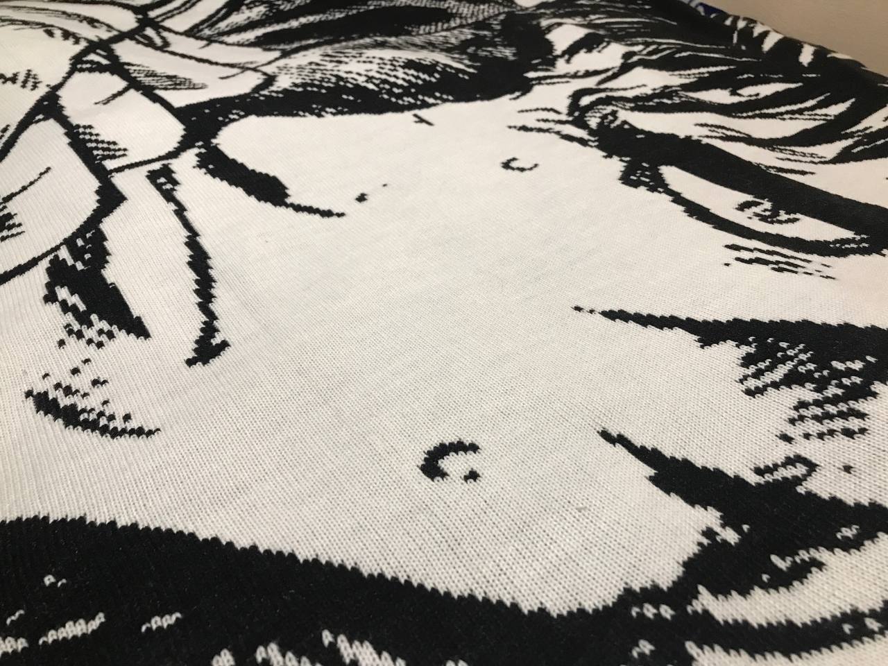 Plaid on the anime Berserk - My, Knitting, Hobby, Jacquard, Anime, Merch, Creation, Longpost, 