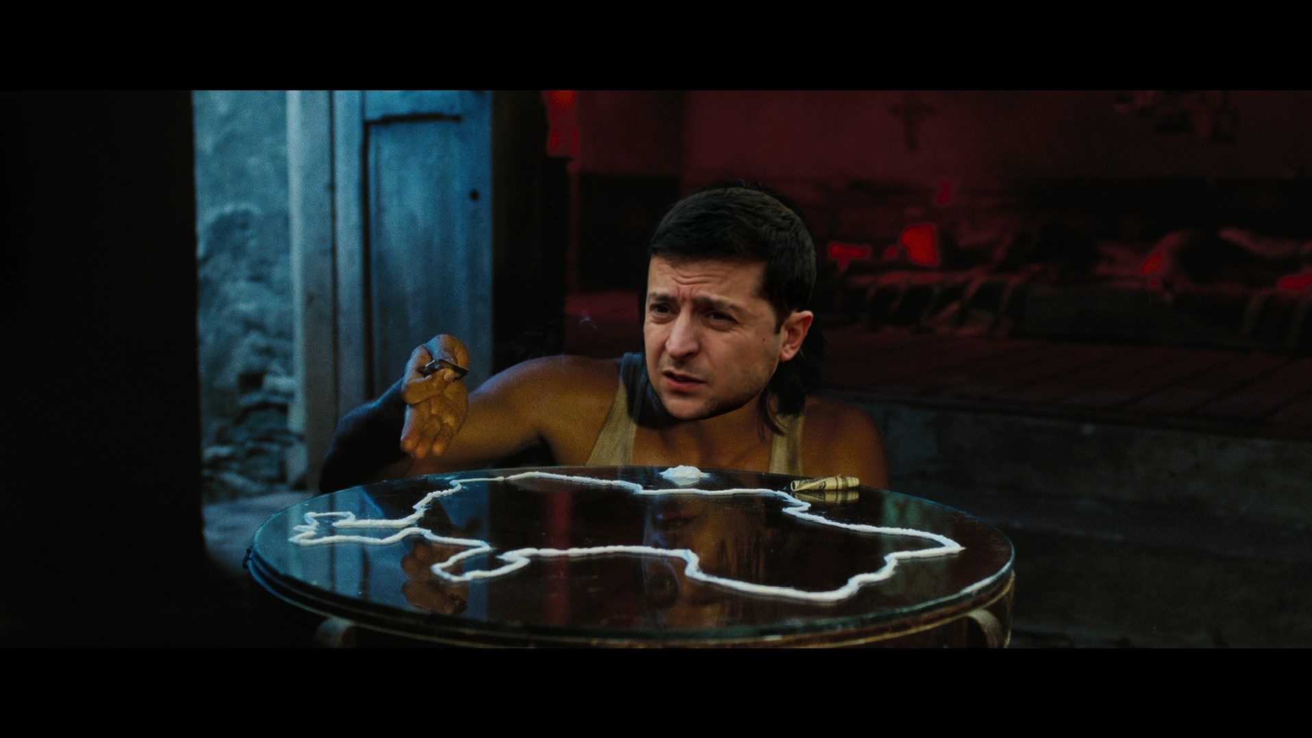 Baron of Arms - My, Screenshot, Baron of Arms, Vladimir Zelensky, Photoshop, Rukozhop, Cocaine, Drugs, Scene from the movie, Politics, Cartography, Entertaining cartography, 