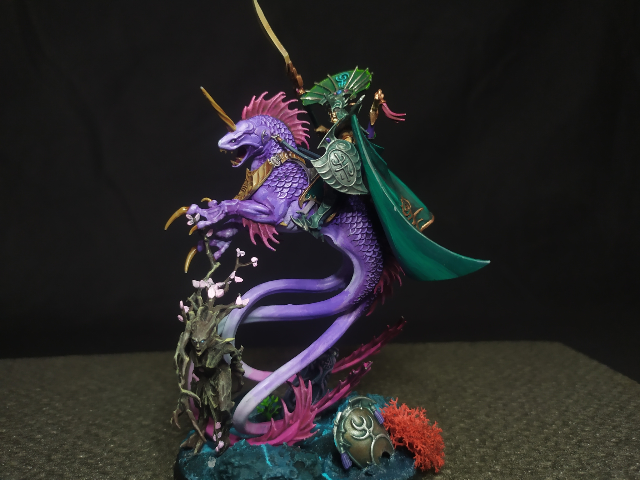 Yes, the king is an important figure in Briomdar, but without me he is nothing - My, Warhammer: age of sigmar, Idoneth Deepkin, Longpost, Miniature, 