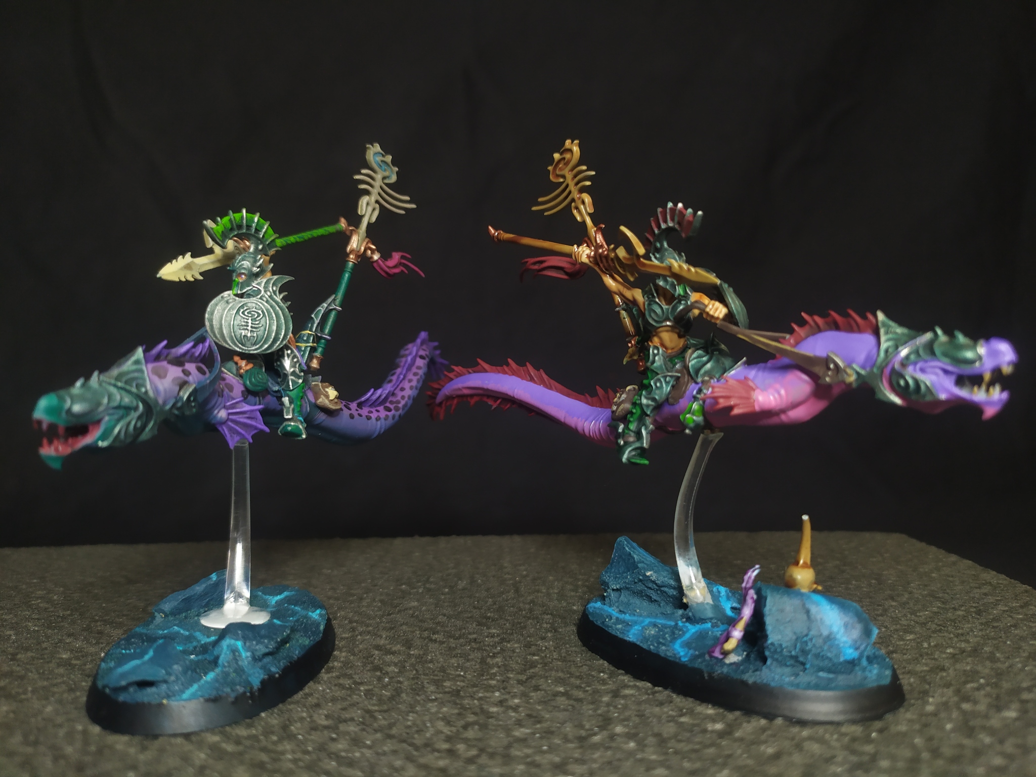 Yes, the king is an important figure in Briomdar, but without me he is nothing - My, Warhammer: age of sigmar, Idoneth Deepkin, Longpost, Miniature, 