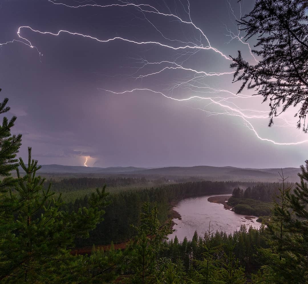 Thunderstorm over the taiga, Amur Region - The photo, beauty, Amur region, Nature, beauty of nature, Thunderstorm, 