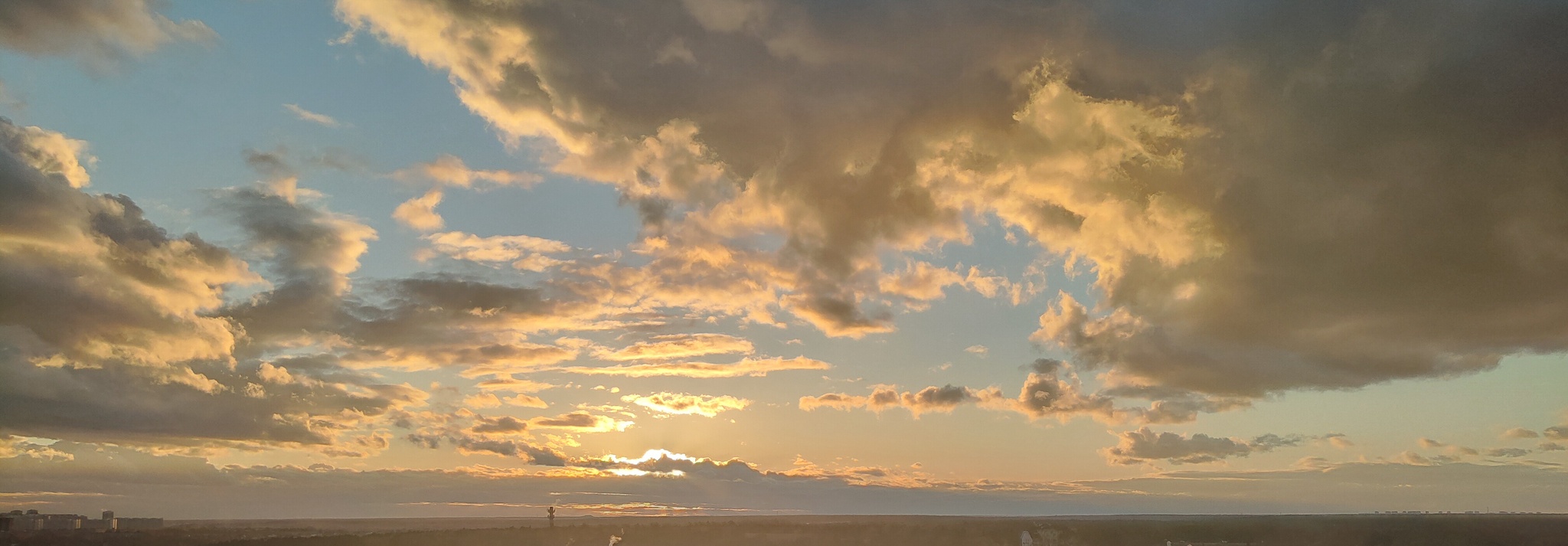 One of the many summer evenings - My, Clouds, The sun, Sky, Sunset, 