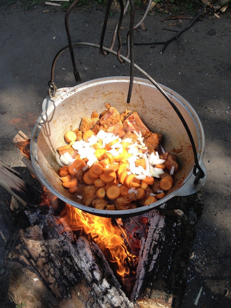 Супчик:) - Мясо, Суп, Готовка на природе, Вкусняшки, Длиннопост, , Готовка на костре, Еда, Приготовление, Шулюм, Кулинария