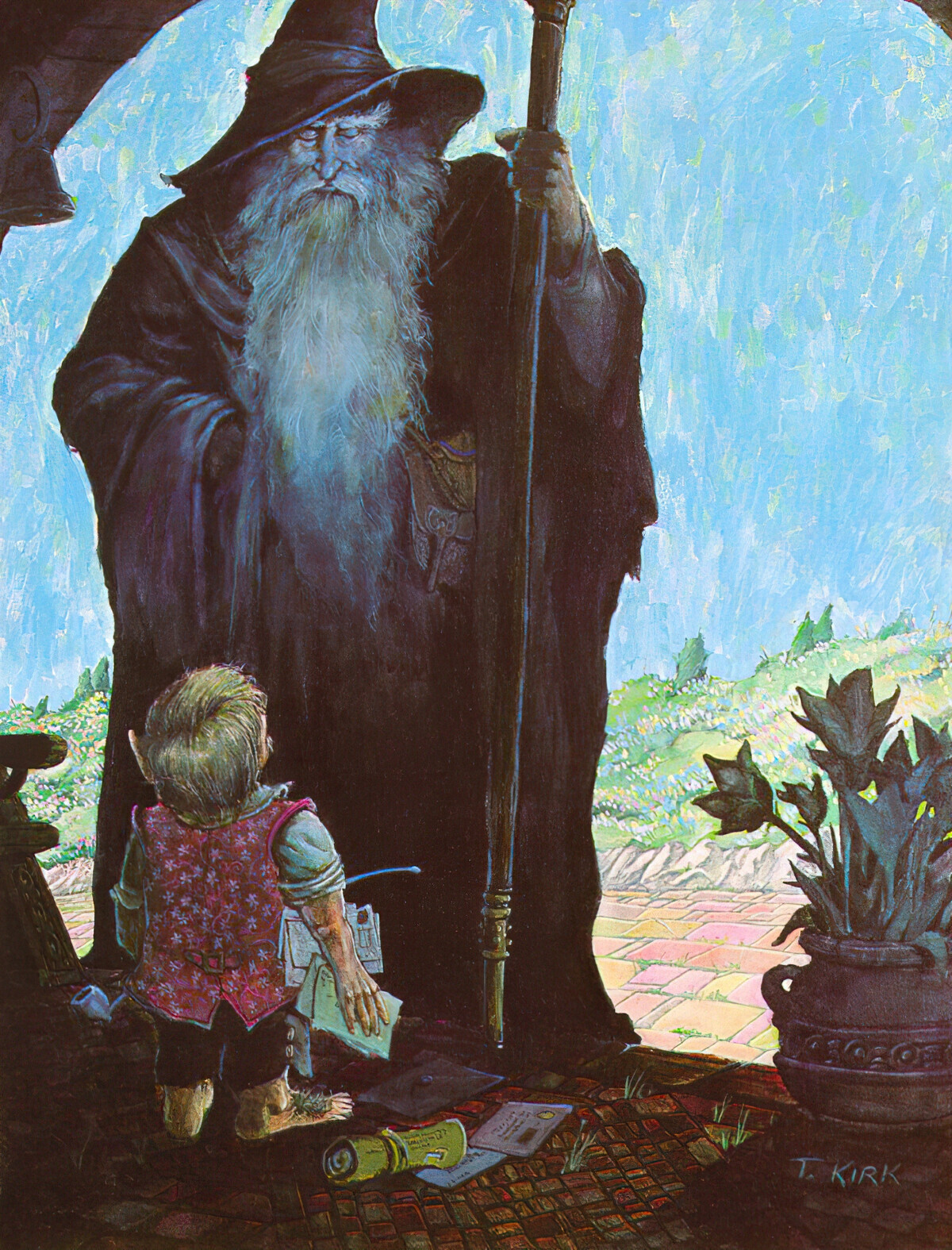 Such a different Hobbit: how the artists portrayed the characters and events from Tolkien's book.  Part 2. Gandalf - Tolkien, The hobbit, Illustrations, Longpost, 