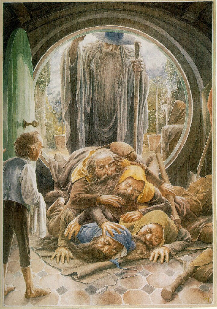 Such a different Hobbit: how the artists portrayed the characters and events from Tolkien's book.  Part 2. Gandalf - Tolkien, The hobbit, Illustrations, Longpost, 