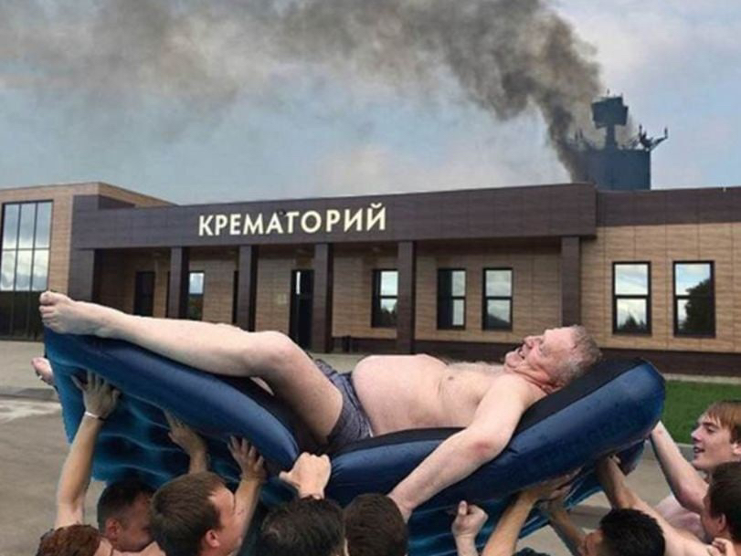 It's time - Vladimir Zhirinovsky, Crematorium, Not photoshop, , Black humor, Photoshop