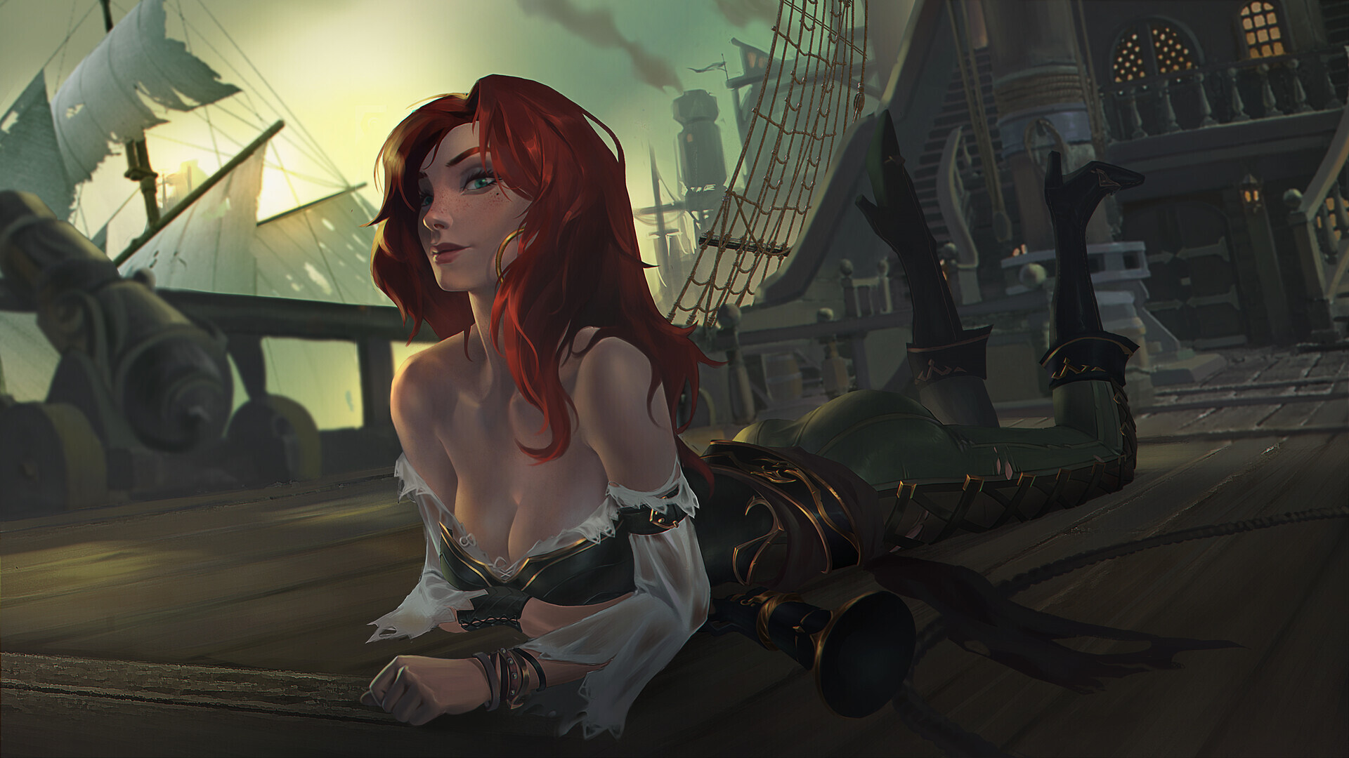 Miss Fortune - Drawing, League of legends, Miss fortune, Pirates, Girls, Art