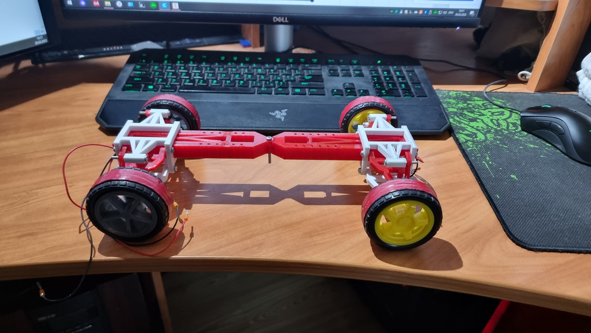 Radio-controlled all-wheel drive platform, with a hint of suspension. Or briefly about the boredom of the engineer - part 4 - final(?) - My, Robot, Robotics, Engineer, Project, 3D печать, 3D modeling, Video, Youtube, Longpost