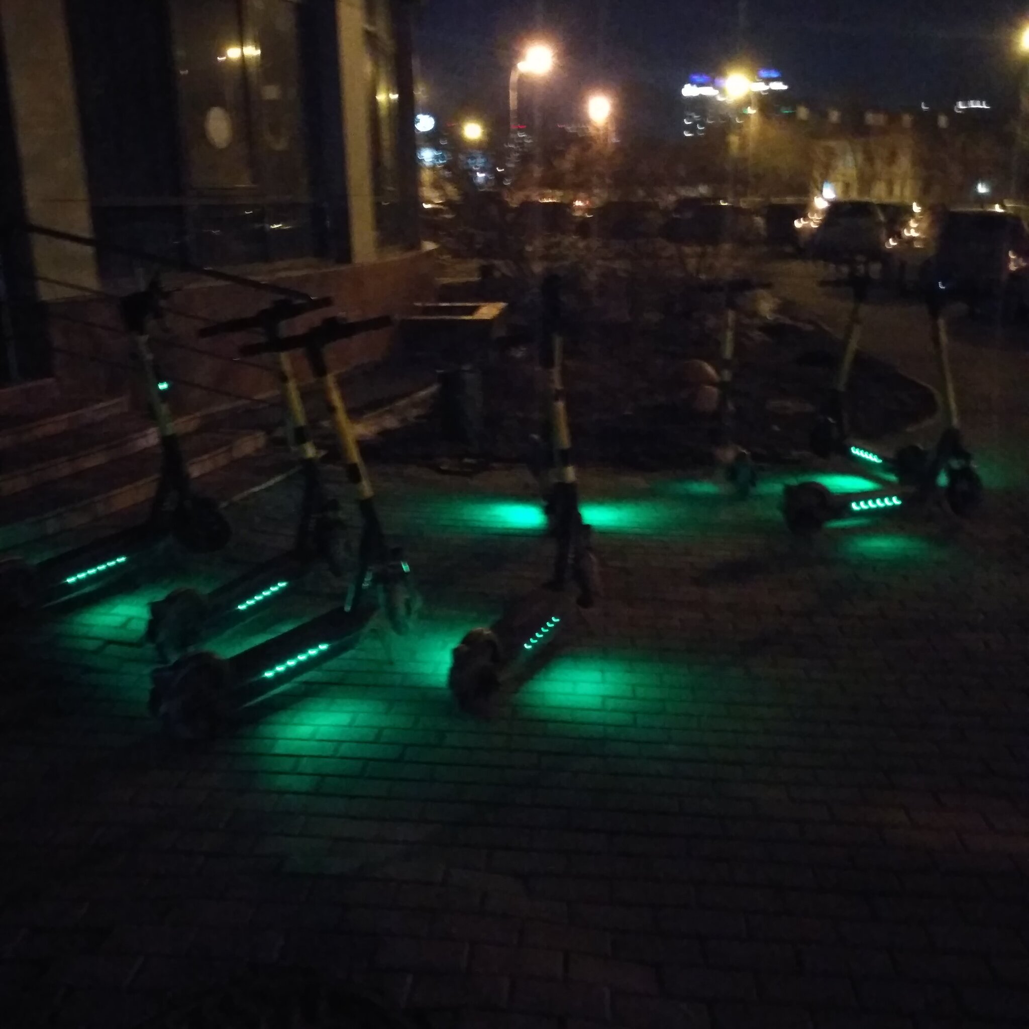 Fireflies 2021 - Kick scooter, Cyberpunk, Backlight