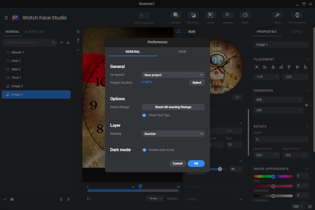 Creating a dial for smart watches for the day of cosmonautics - My, Design, Smart watch, Watchface, Android, Video, Soundless, Vertical video, Longpost