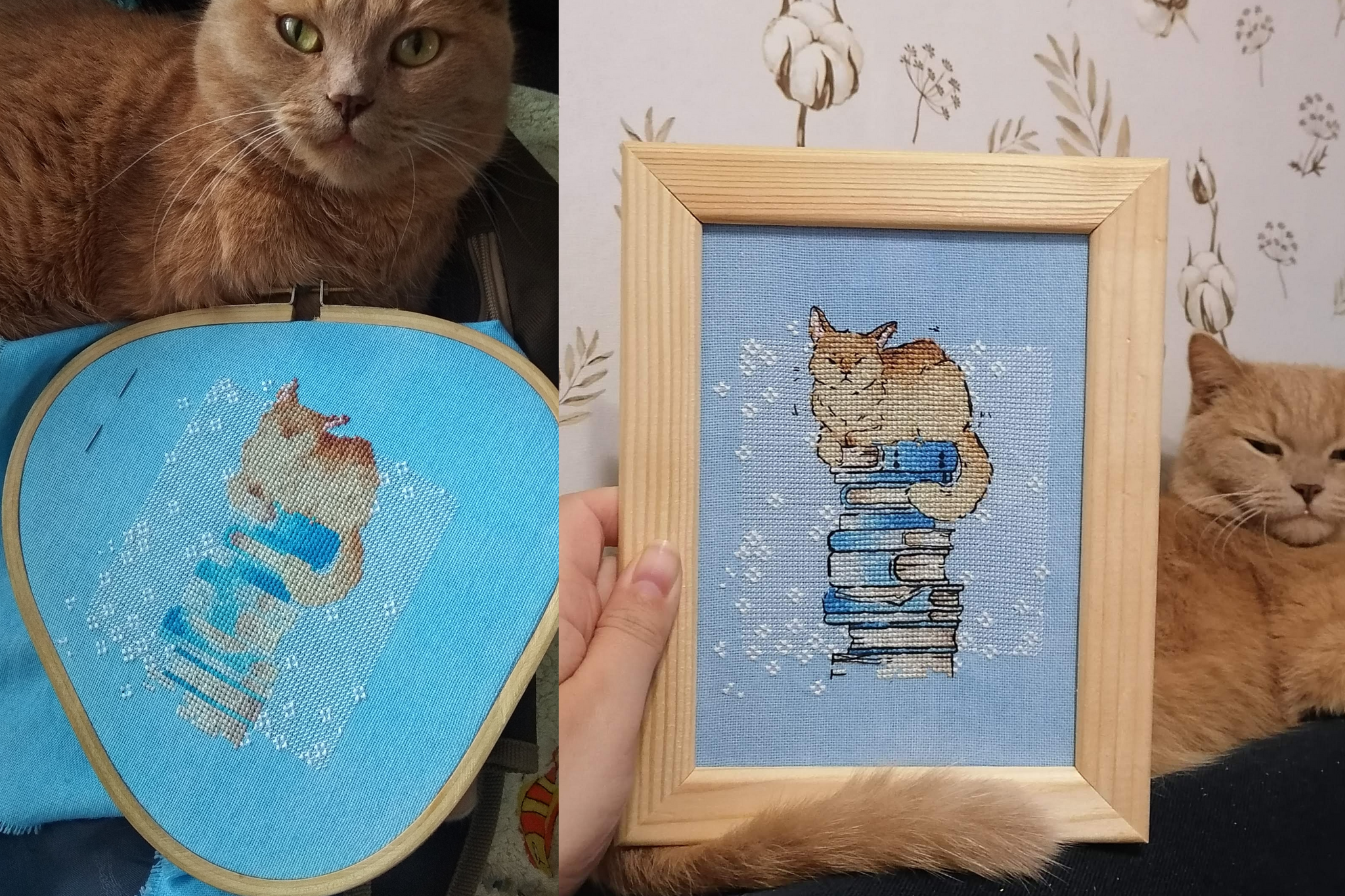 Response to the post Adding Stitches to Cross Stitch - My, Reddit, Fox, Cross-stitch, Embroidery, Needlework, With your own hands, Handmade, Reply to post, Longpost, Needlework without process