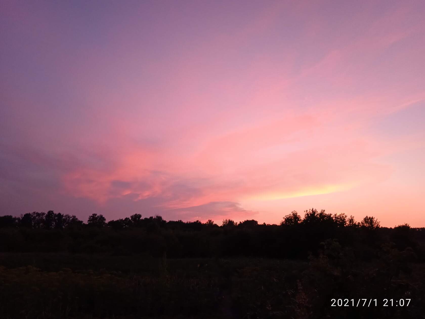 Native sky - My, Nature, Sky, Clouds, Sunset, Fog, dawn, Longpost