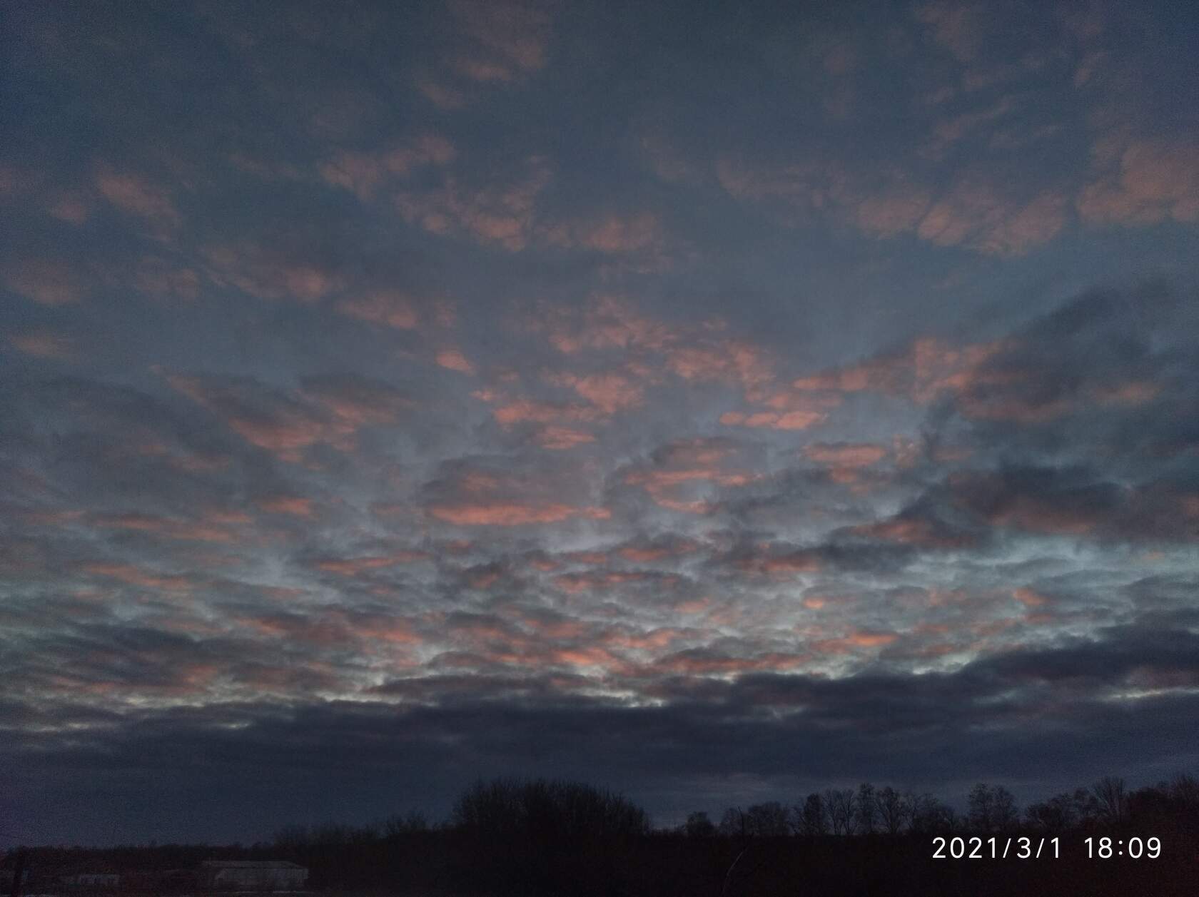 Native sky - My, Nature, Sky, Clouds, Sunset, Fog, dawn, Longpost