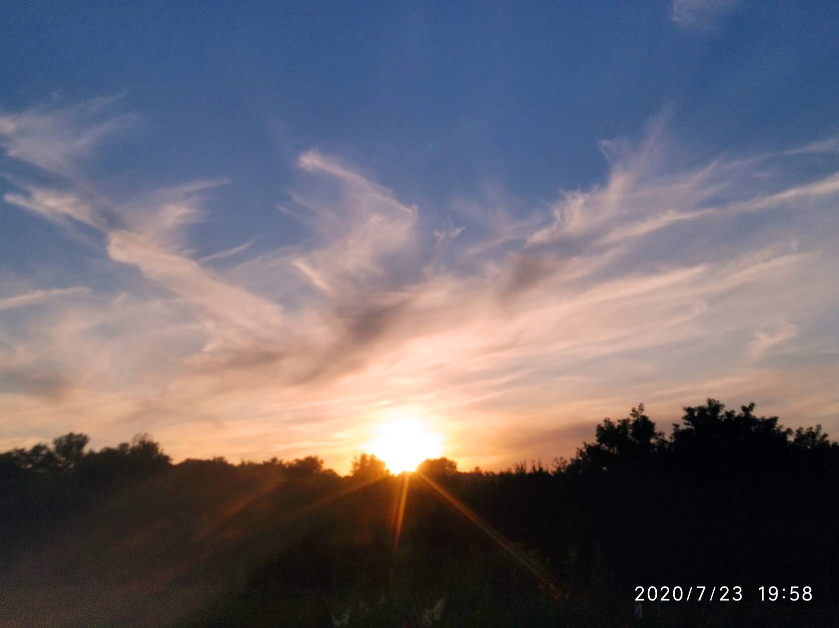 Native sky - My, Nature, Sky, Clouds, Sunset, Fog, dawn, Longpost