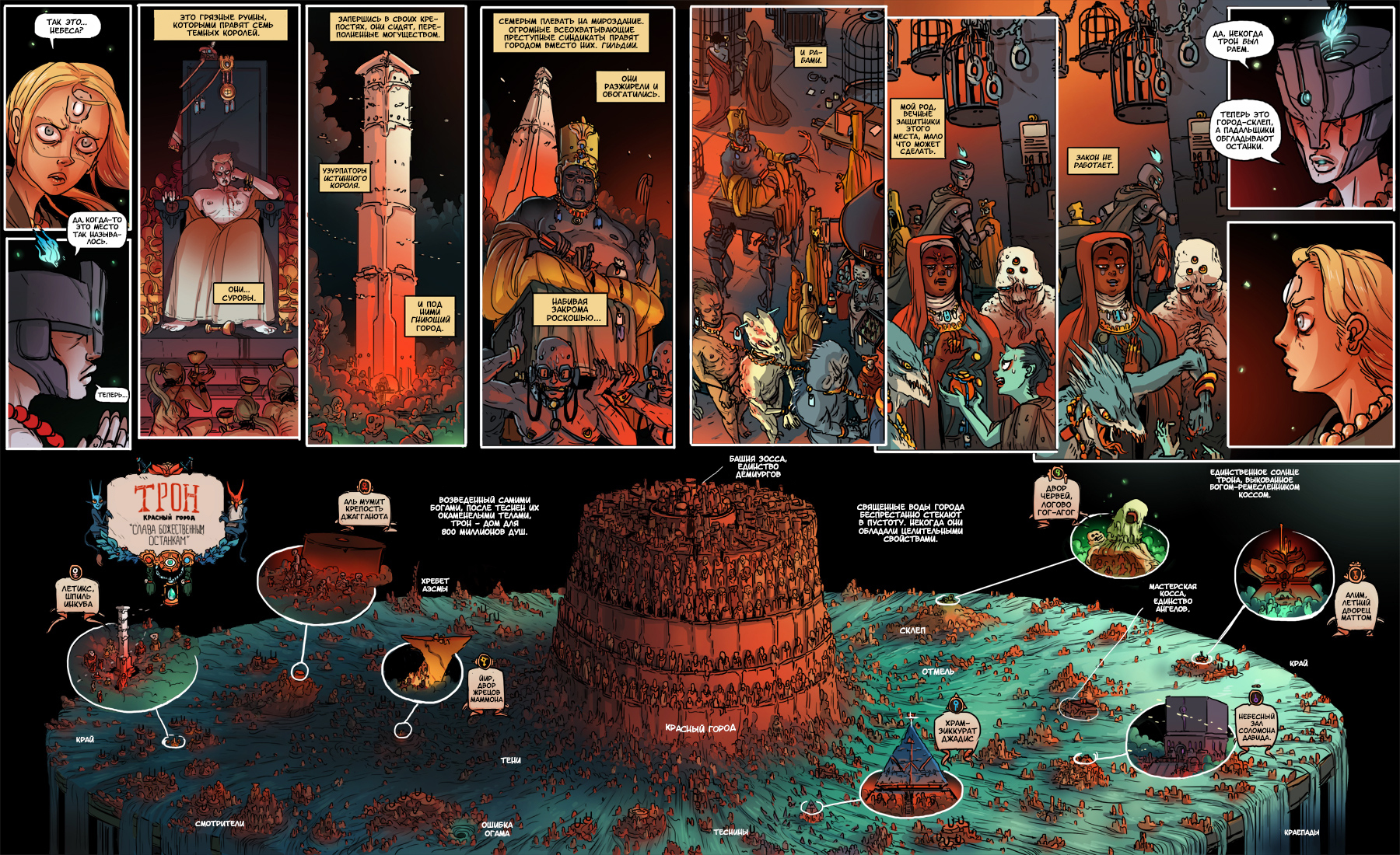 Книга 1. Глава 2 - Моё, Комиксы, Веб-комикс, Перевел сам, Kill Six billion demons, Длиннопост