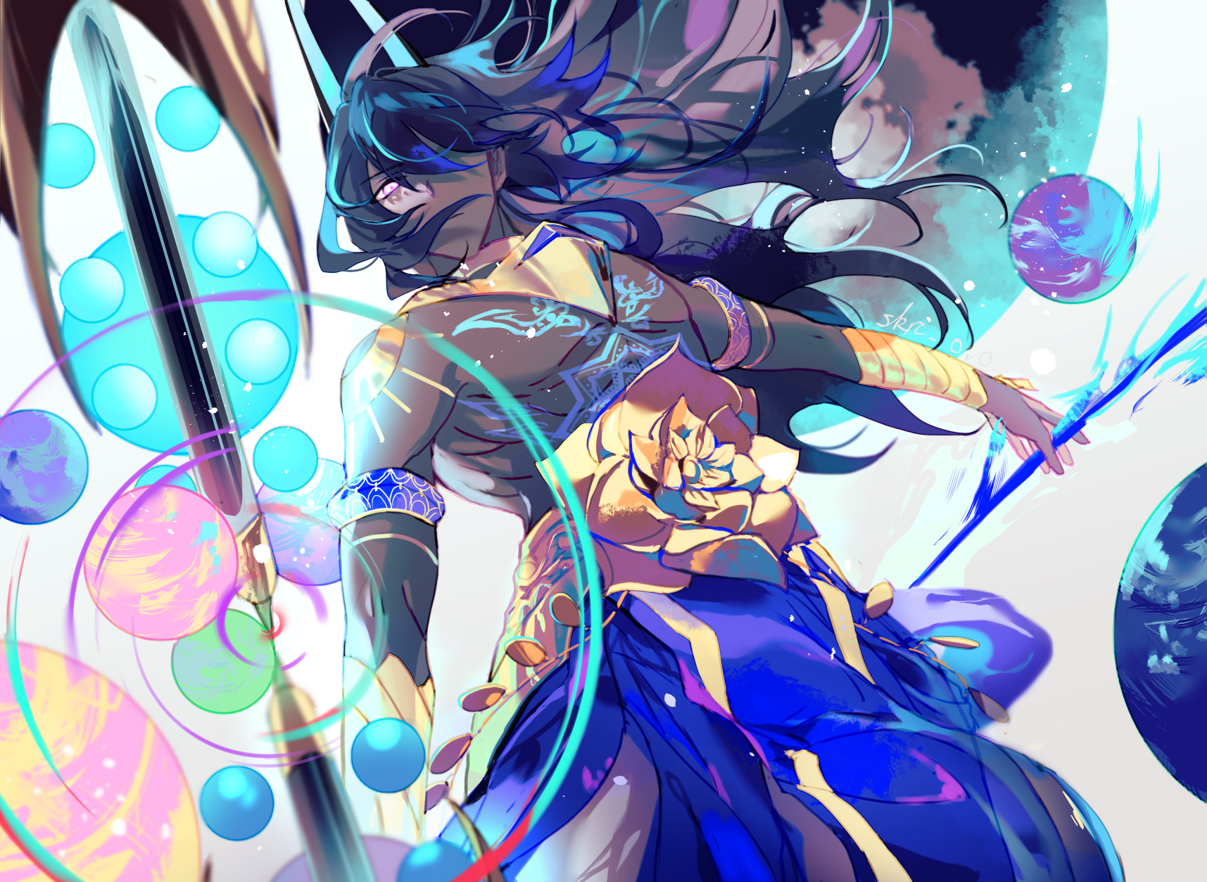 Gojuna - Anime, Anime art, Fate, Fate grand order, Arjuna, Longpost, 