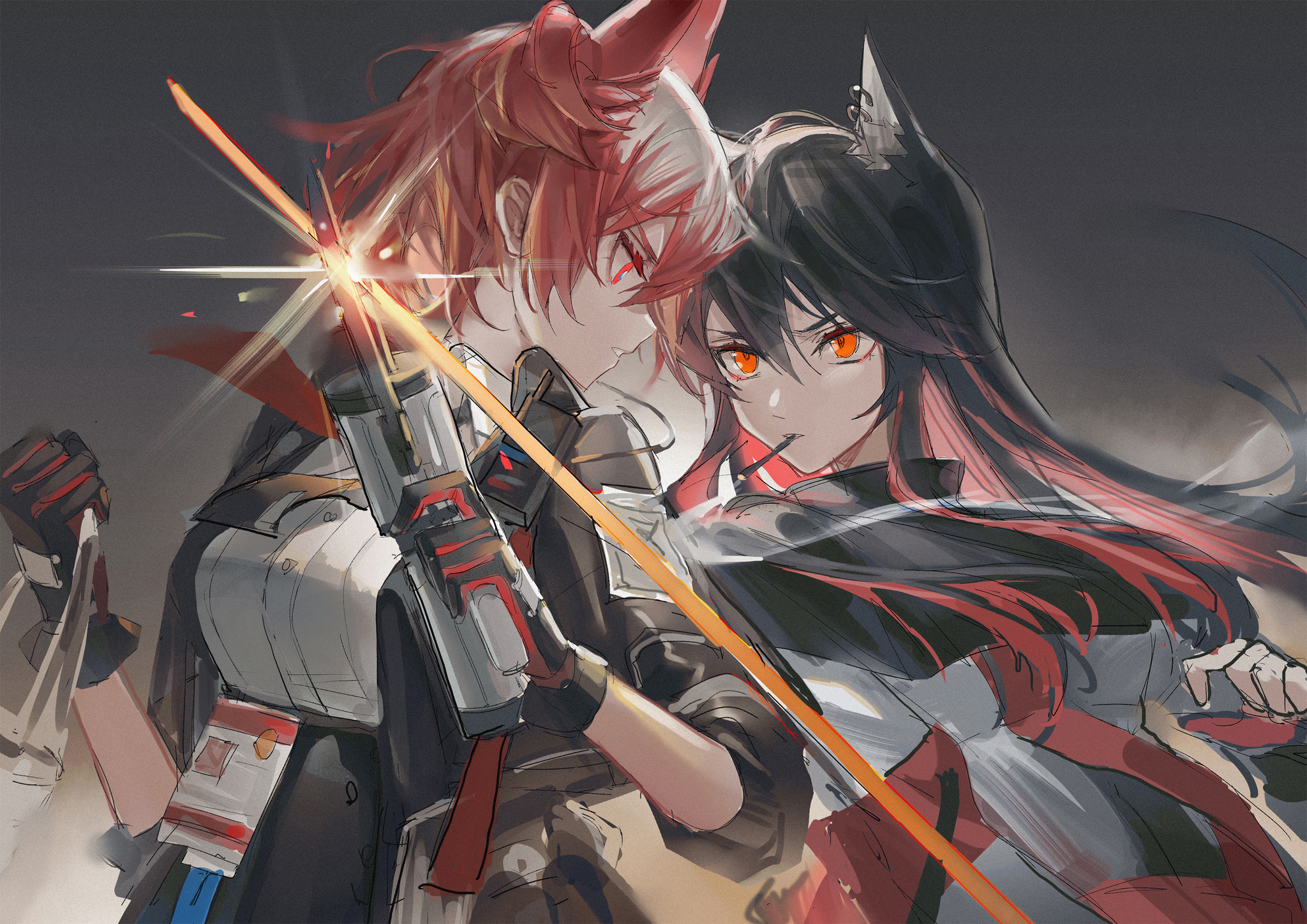 Arknights operators - Anime, Anime art, Arknights, Texas (Arknights), Fiammetta, Dusk (Arknights), Vigna (Arknights), Blemishine, Whislash, Gravel, Longpost, Earthspirit