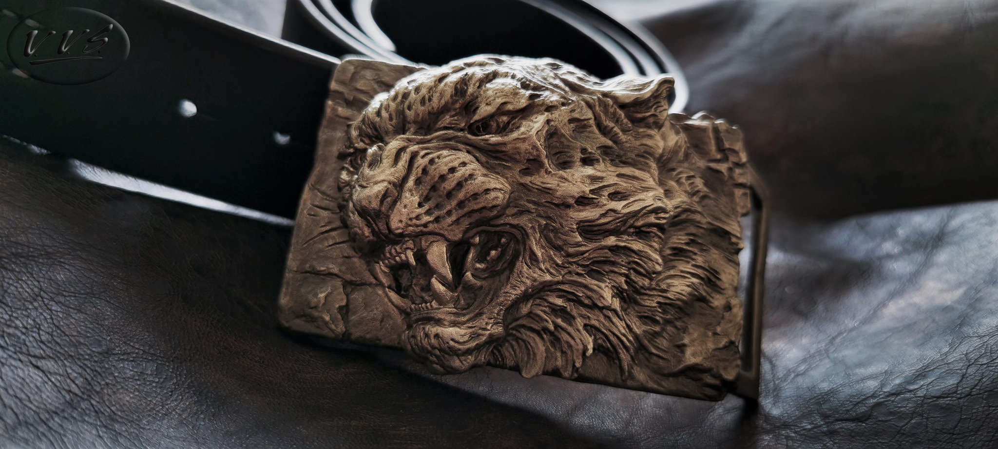 Handmade cast buckle for belt / Leopard / Snow leopard - My, Longpost, Handmade, Needlework without process, Accessories, Buckle, Belt, Style, Exclusive, Metal products, Male, Order, Thread, Artistic casting, Casting, Sculpture, Snow Leopard, Leopard