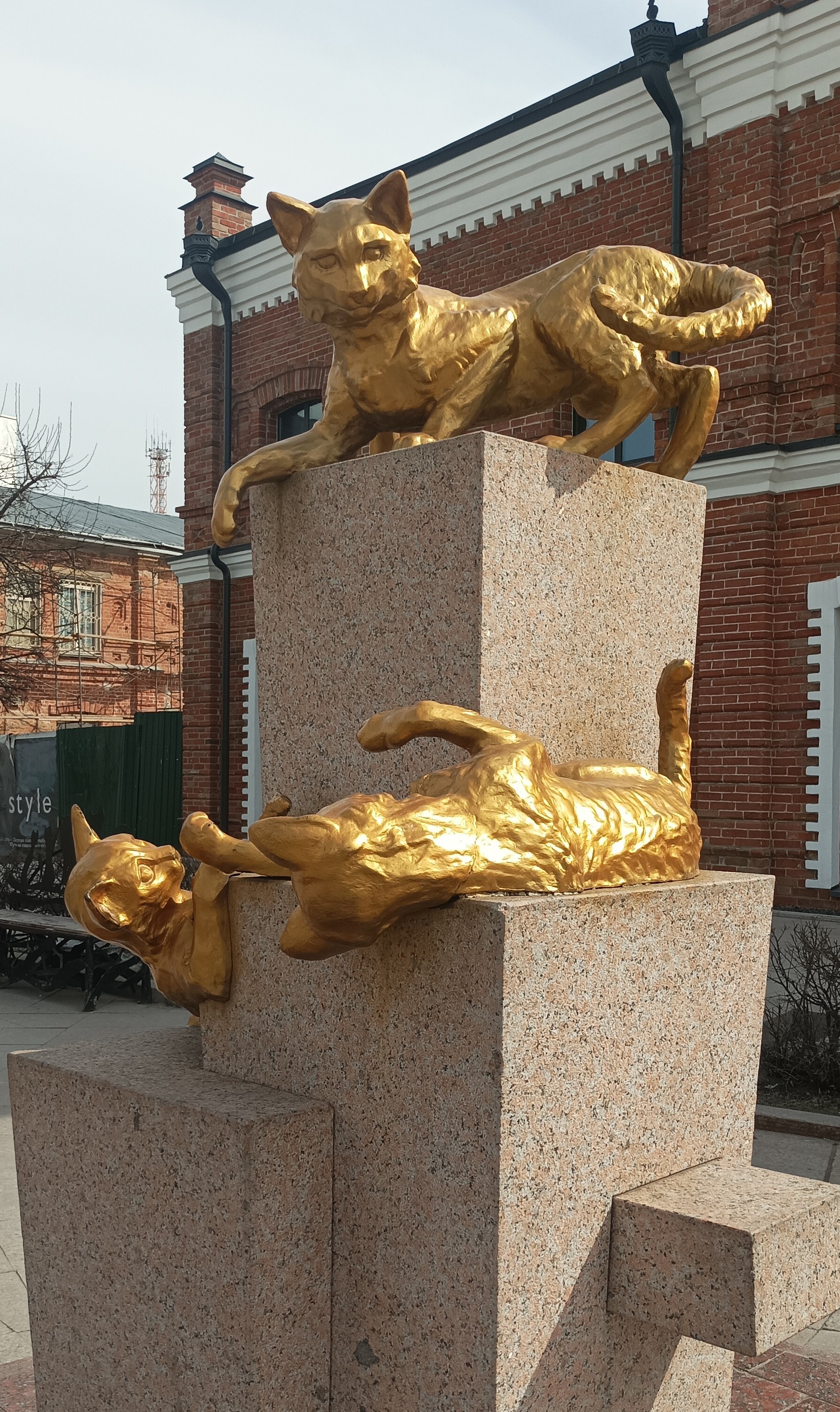 Monument to cats. Tyumen - My, cat, Kittens, Monument, Longpost, Tyumen