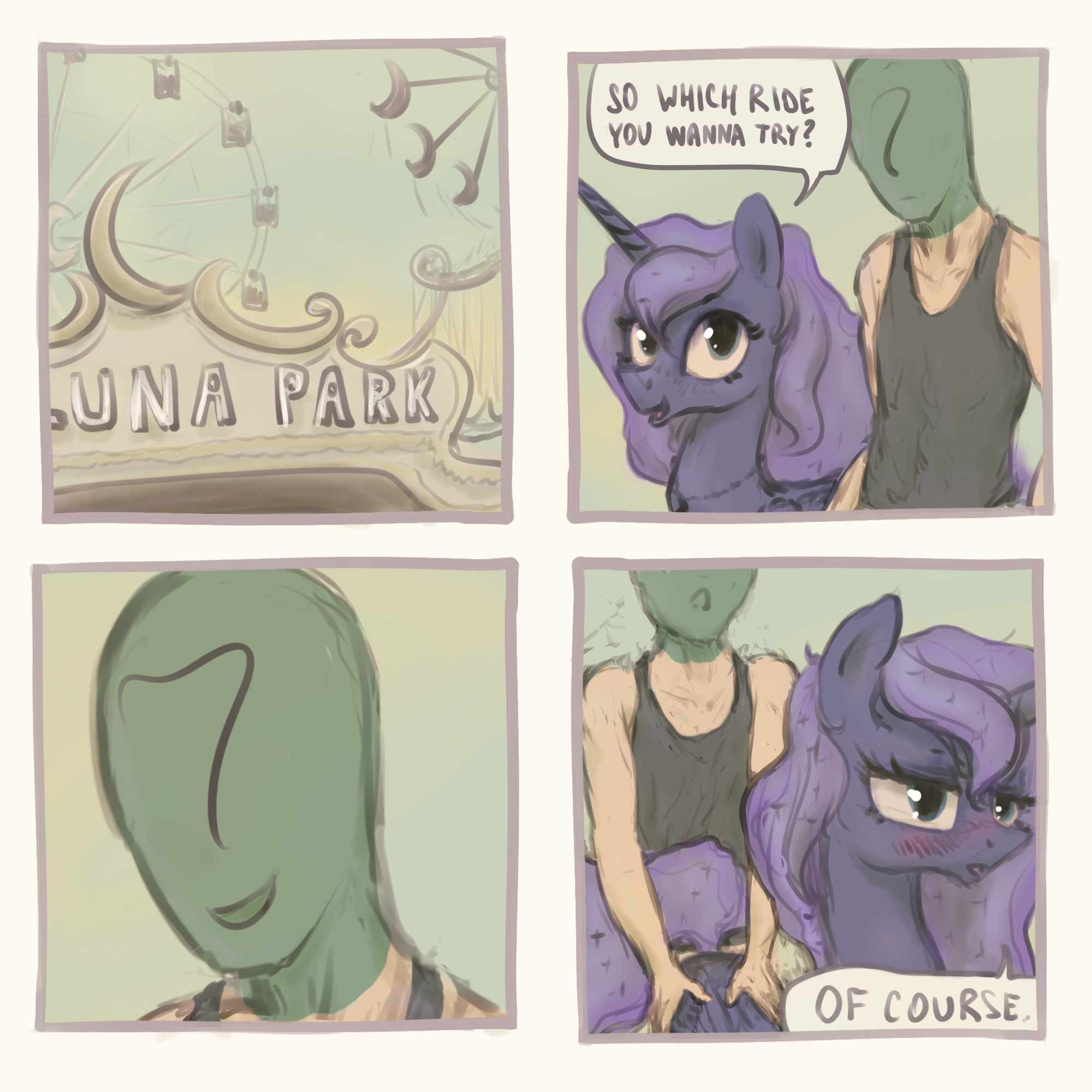 Well, what do you want to ride? - NSFW, My little pony, Princess luna, Anon, MLP Explicit, Comics, Plotcore