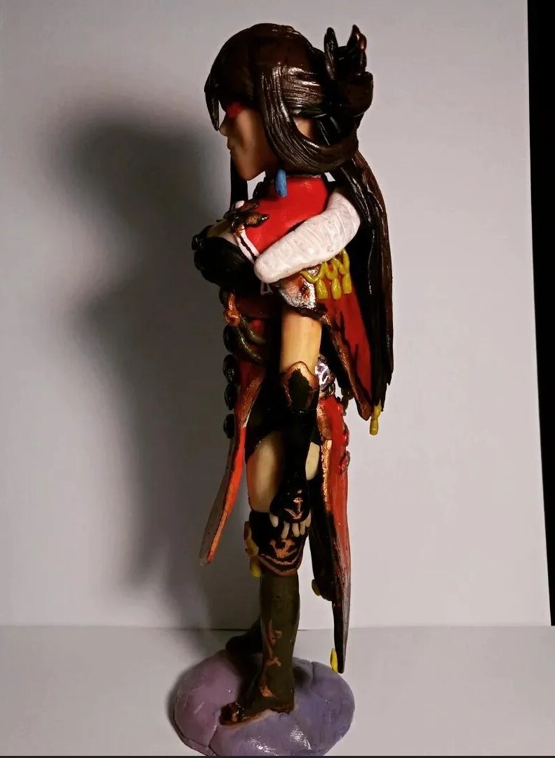 - Bay Dow, pirate from Genshin Impact - My, Polymer clay, Needlework, Лепка, Genshin impact, Longpost, Beidou