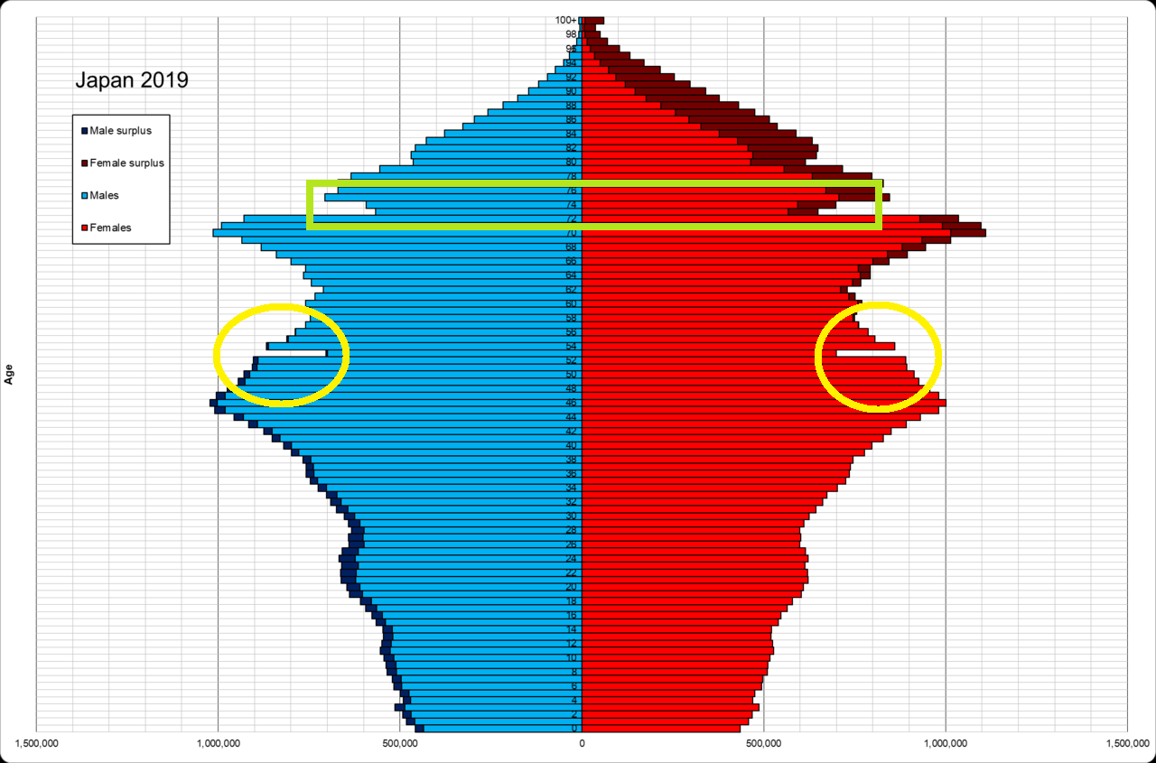 I like to look at demographic pyramids - My, Japan, Superstition, Facts, Demography, Statistics, Eastern Chinese Horoscope